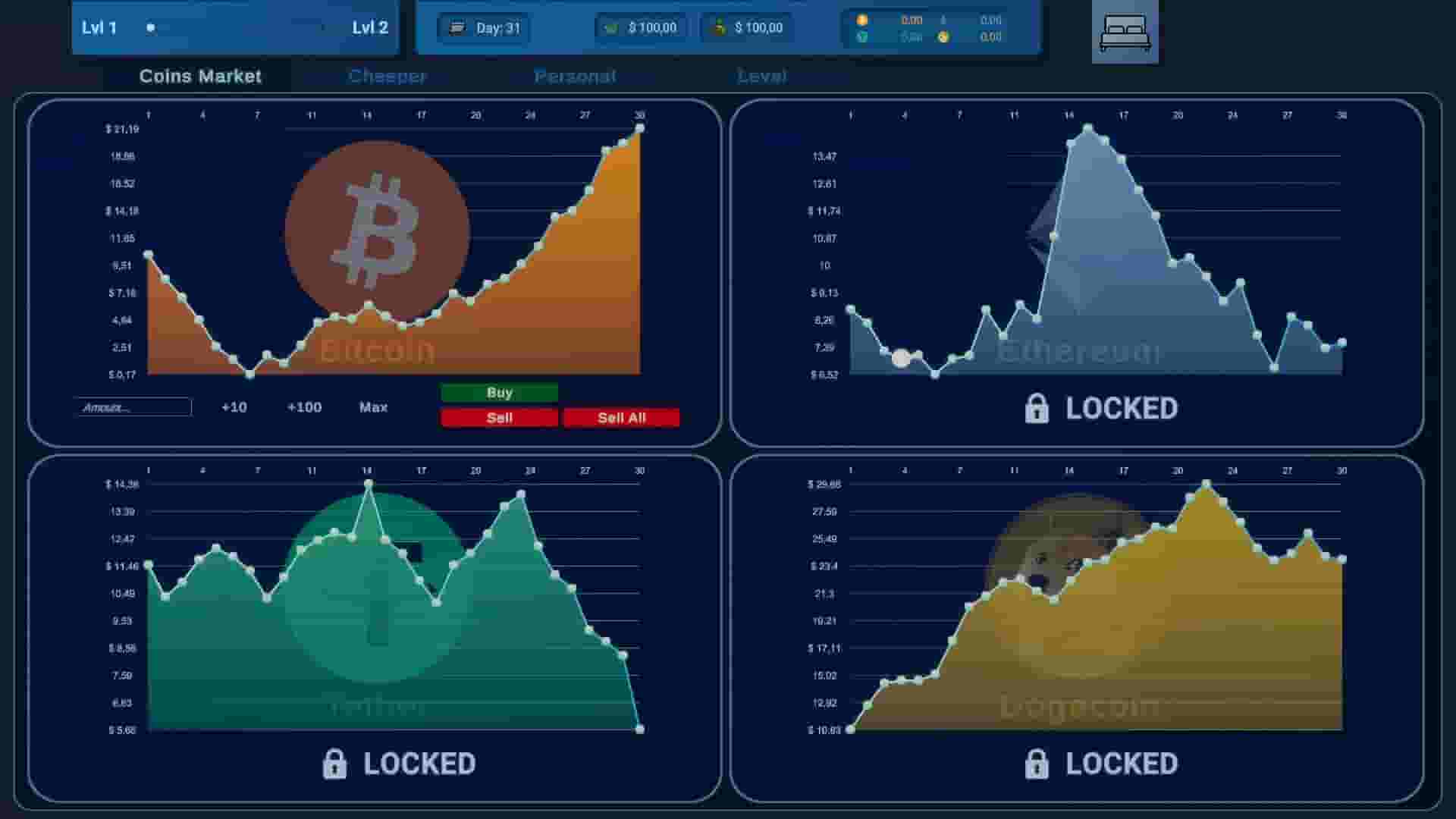 Coin Trader Simulator screenshot thumbnail screenshot 2