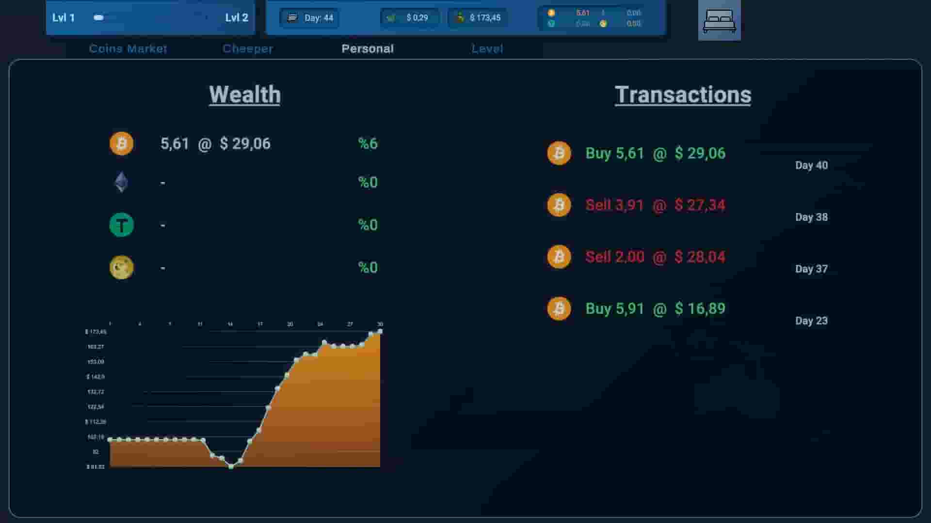 Coin Trader Simulator screenshot thumbnail screenshot 3