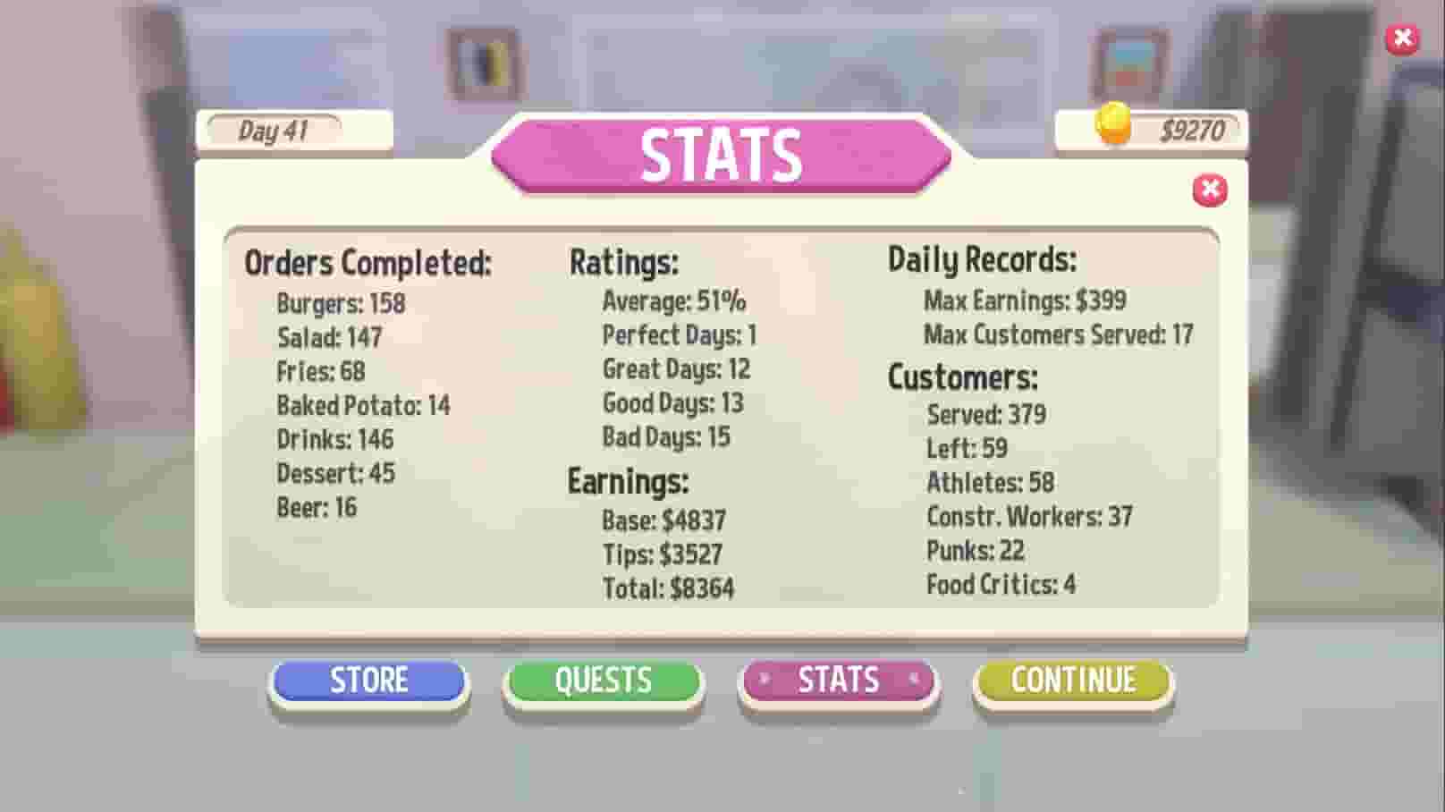 Diner Bros screenshot thumbnail screenshot 14