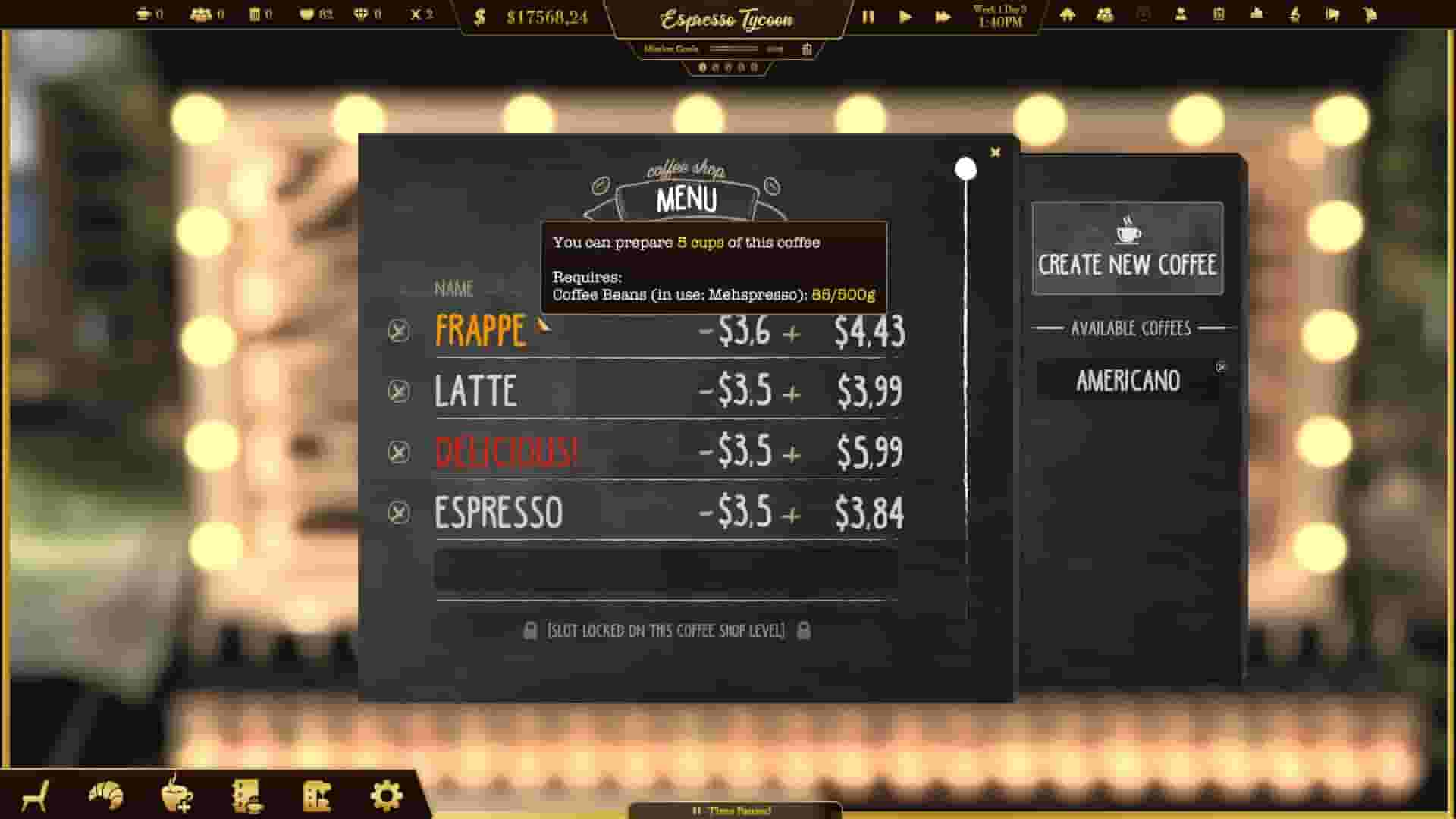 Espresso Tycoon screenshot thumbnail screenshot 22