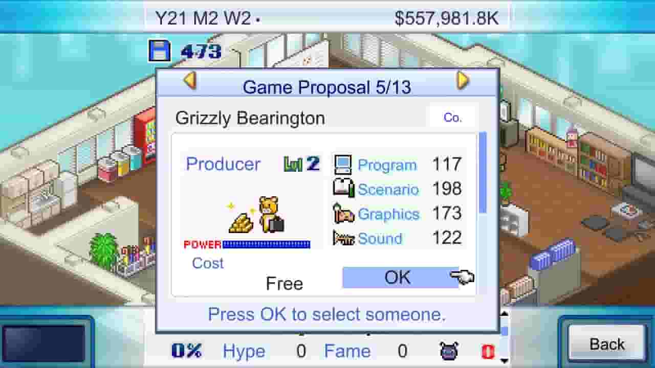 Game Dev Story screenshot thumbnail screenshot 1