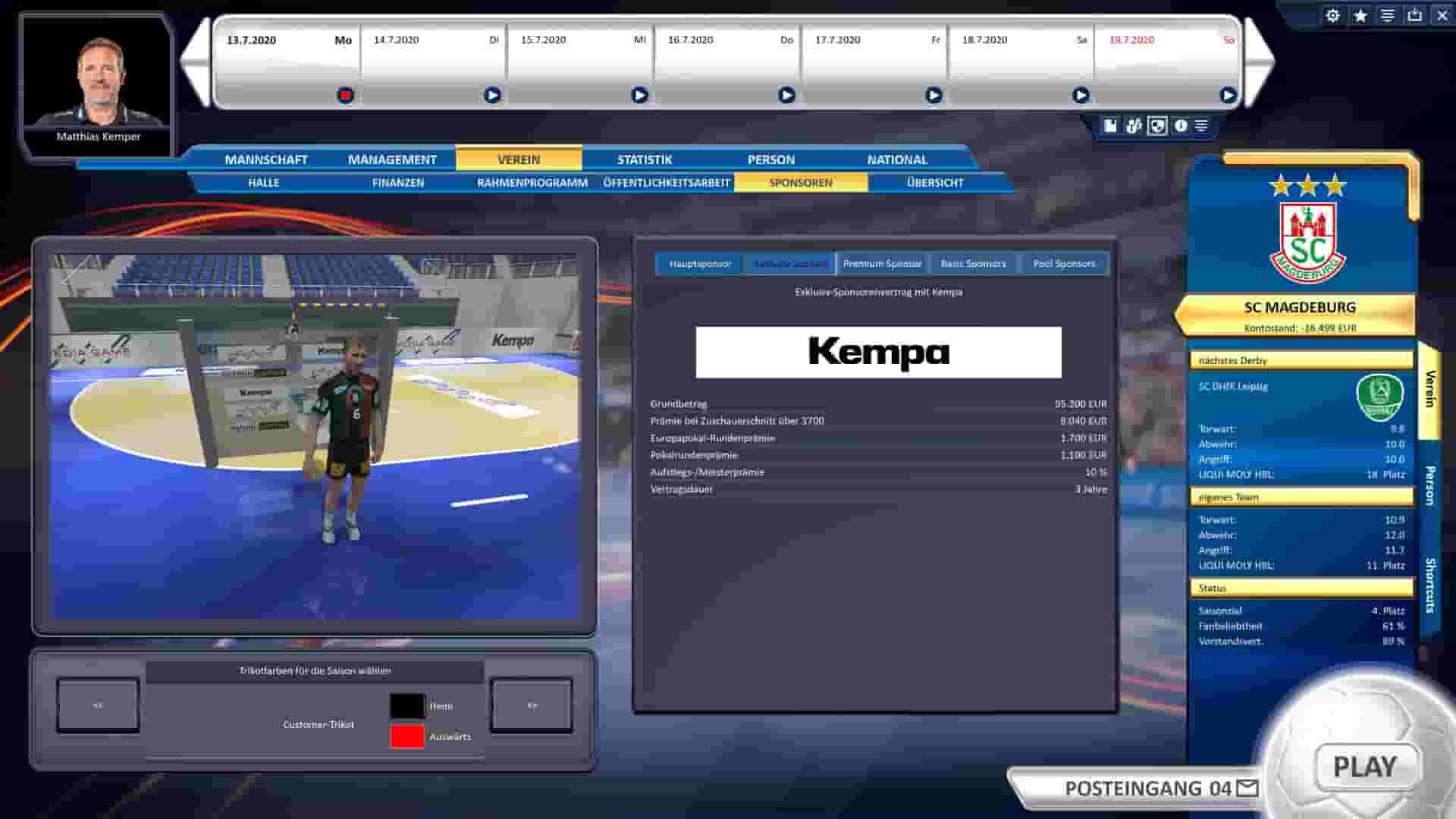 Handball Manager 2021 screenshot thumbnail screenshot 15