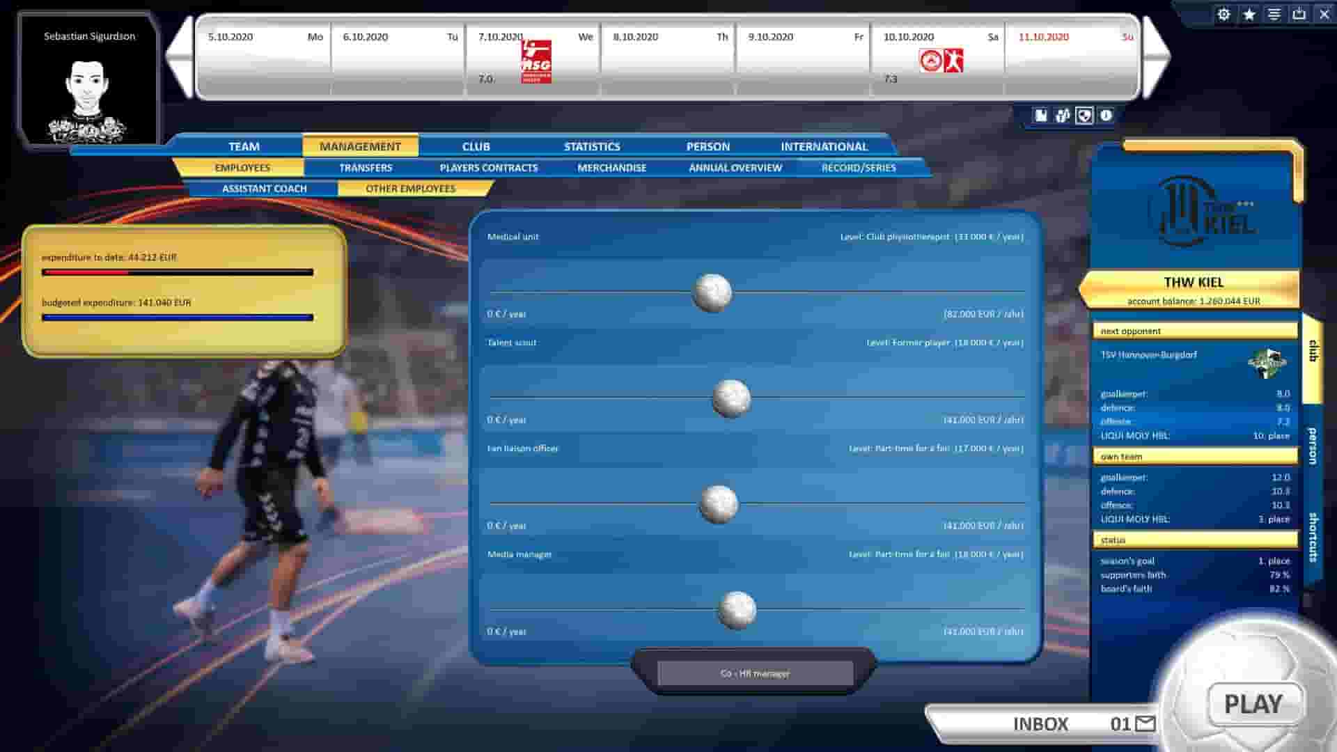 Handball Manager 2021 screenshot thumbnail screenshot 16