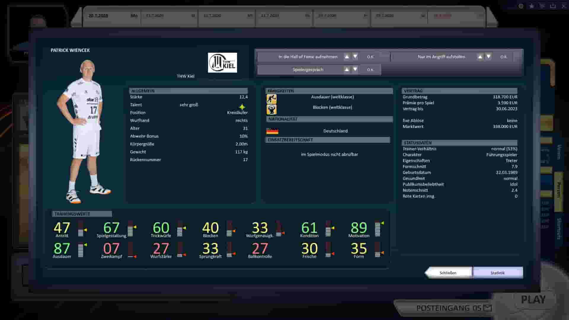 Handball Manager 2021 screenshot thumbnail screenshot 8