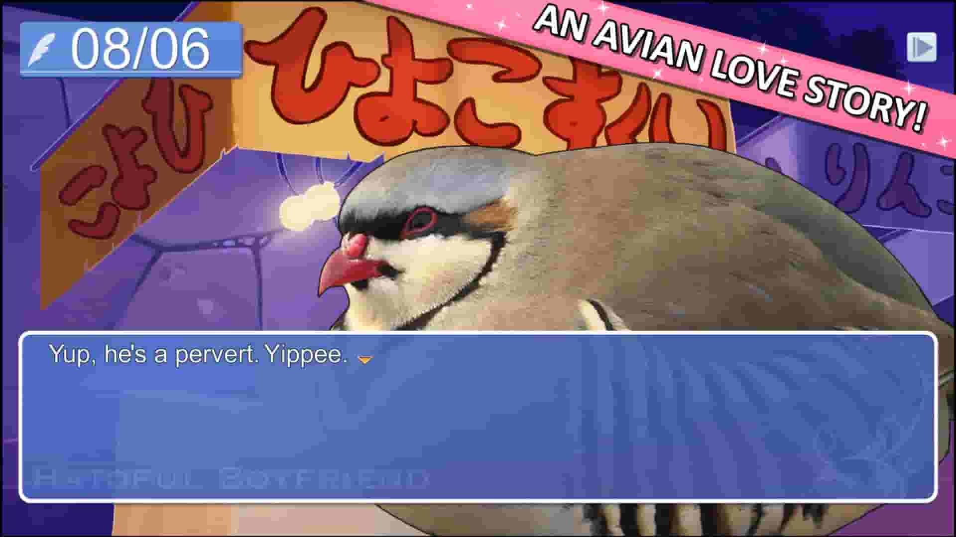 Hatoful Boyfriend screenshot thumbnail screenshot 1
