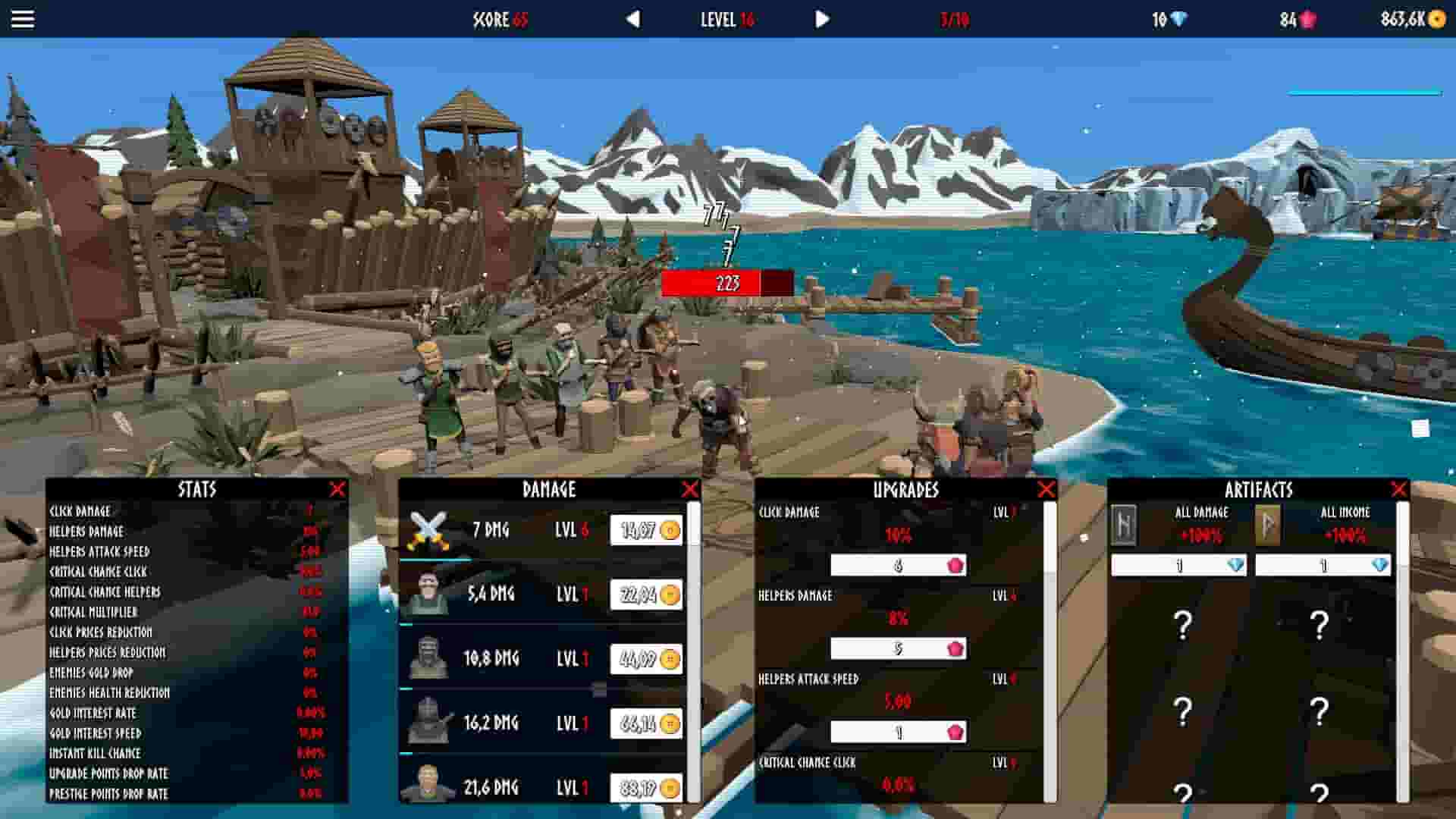 Idle Vikings Clicker screenshot thumbnail screenshot 5