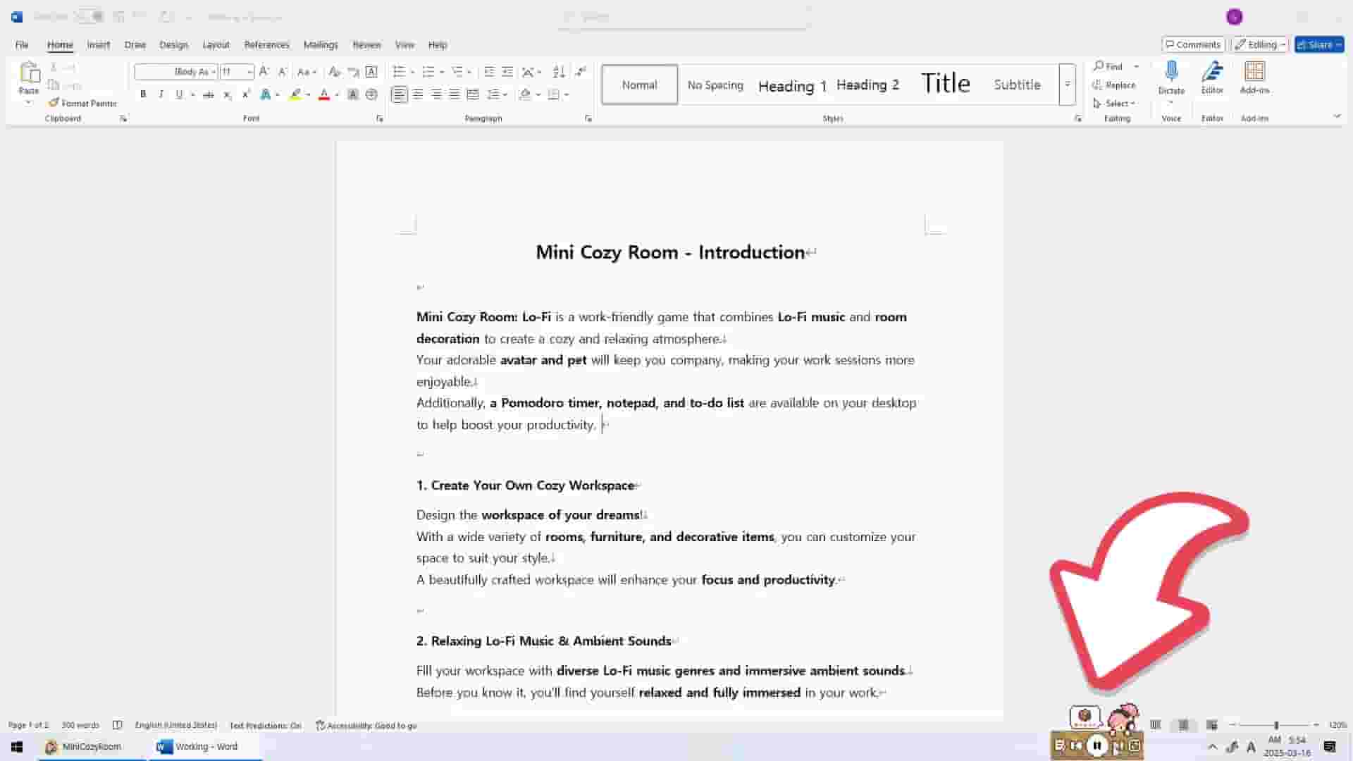 Mini Cozy Room: Lo-Fi screenshot thumbnail screenshot 5