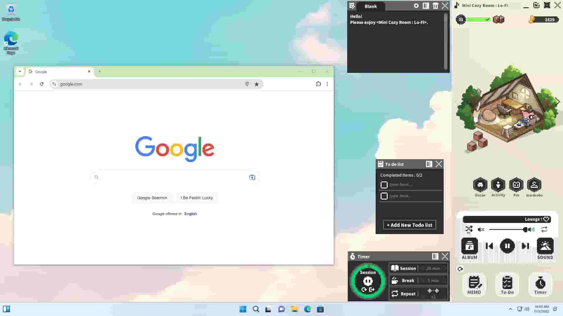 Mini Cozy Room: Lo-Fi screenshot thumbnail screenshot 6
