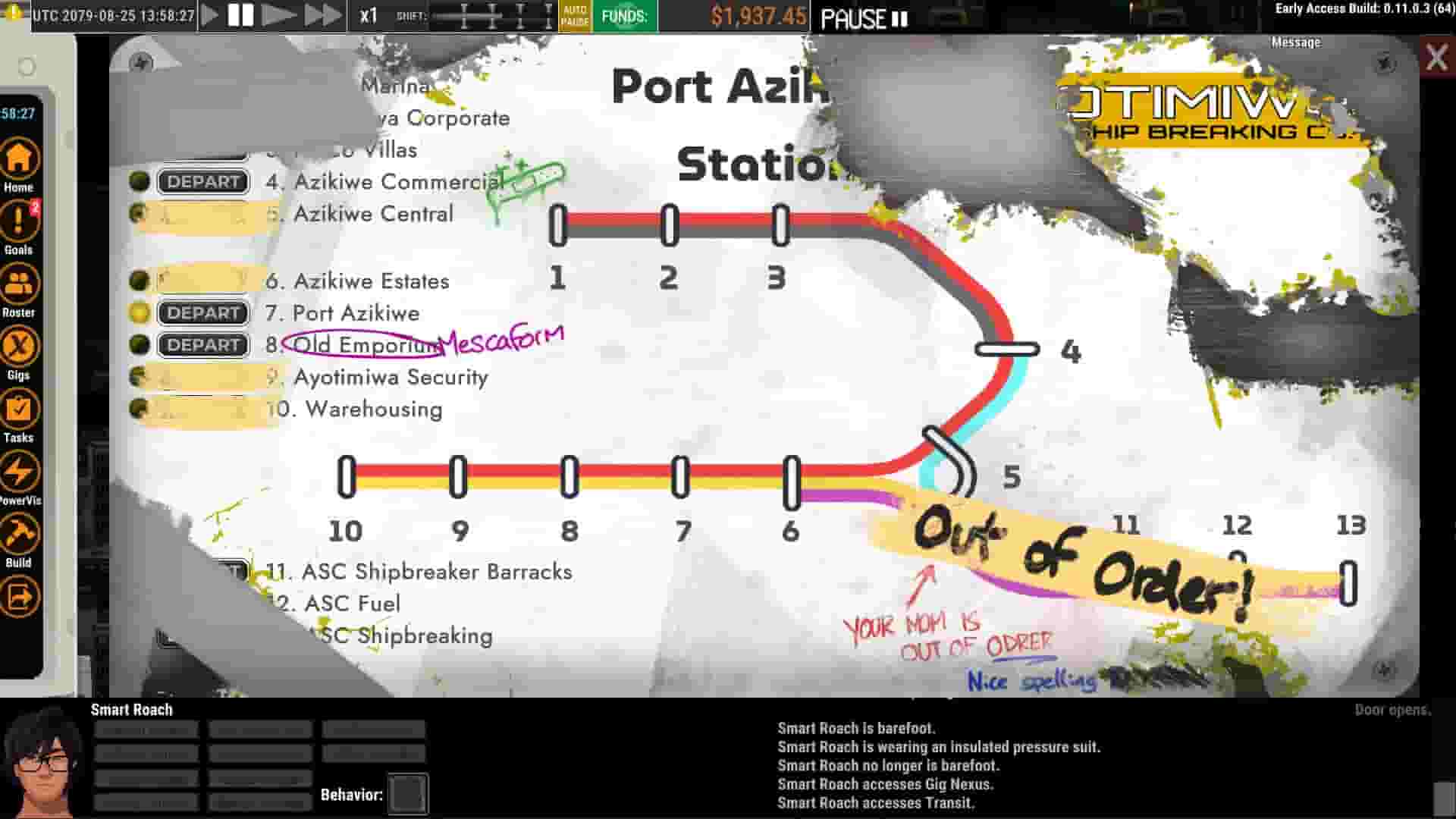 Ostranauts screenshot thumbnail screenshot 12