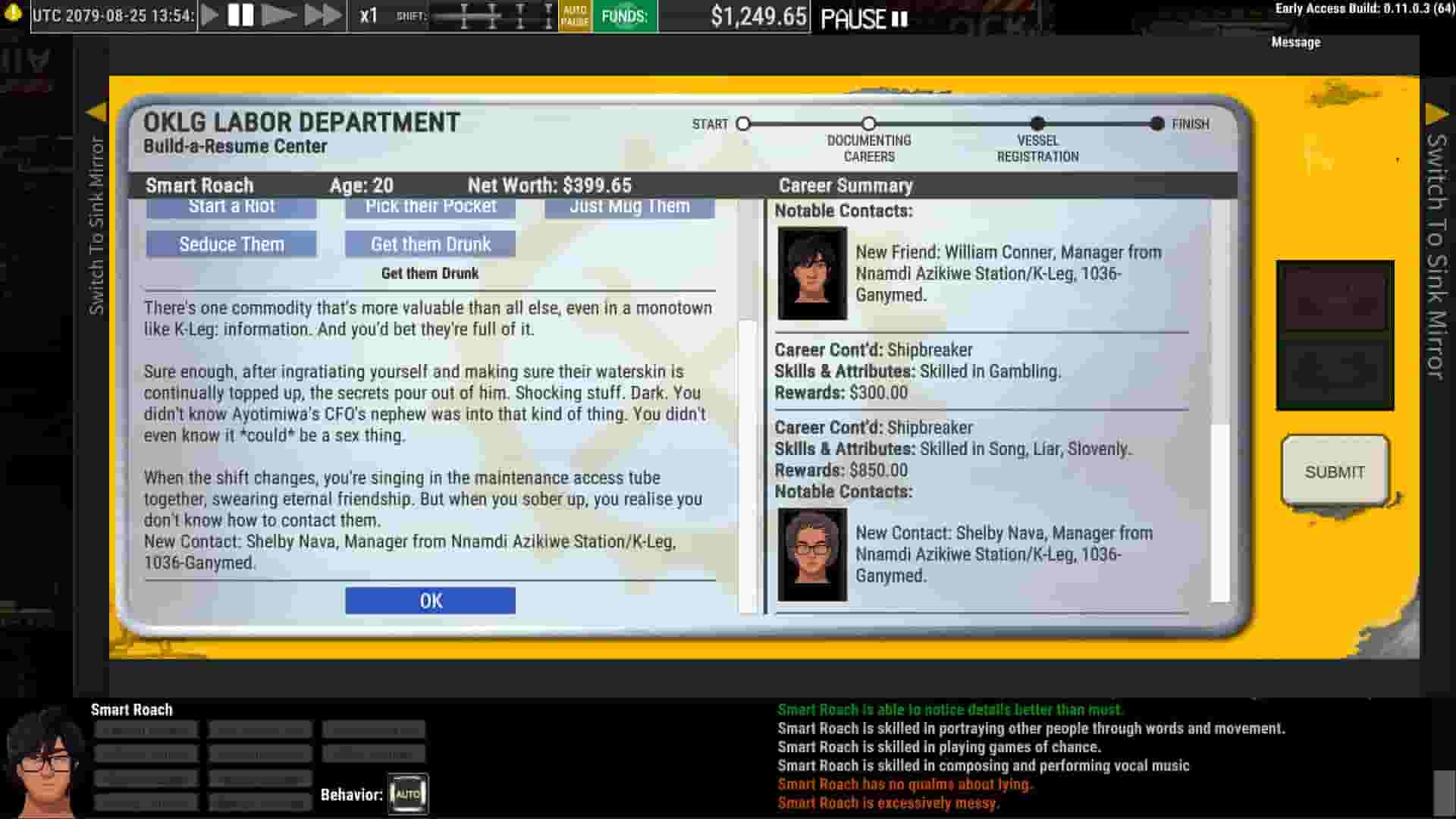 Ostranauts screenshot thumbnail screenshot 7