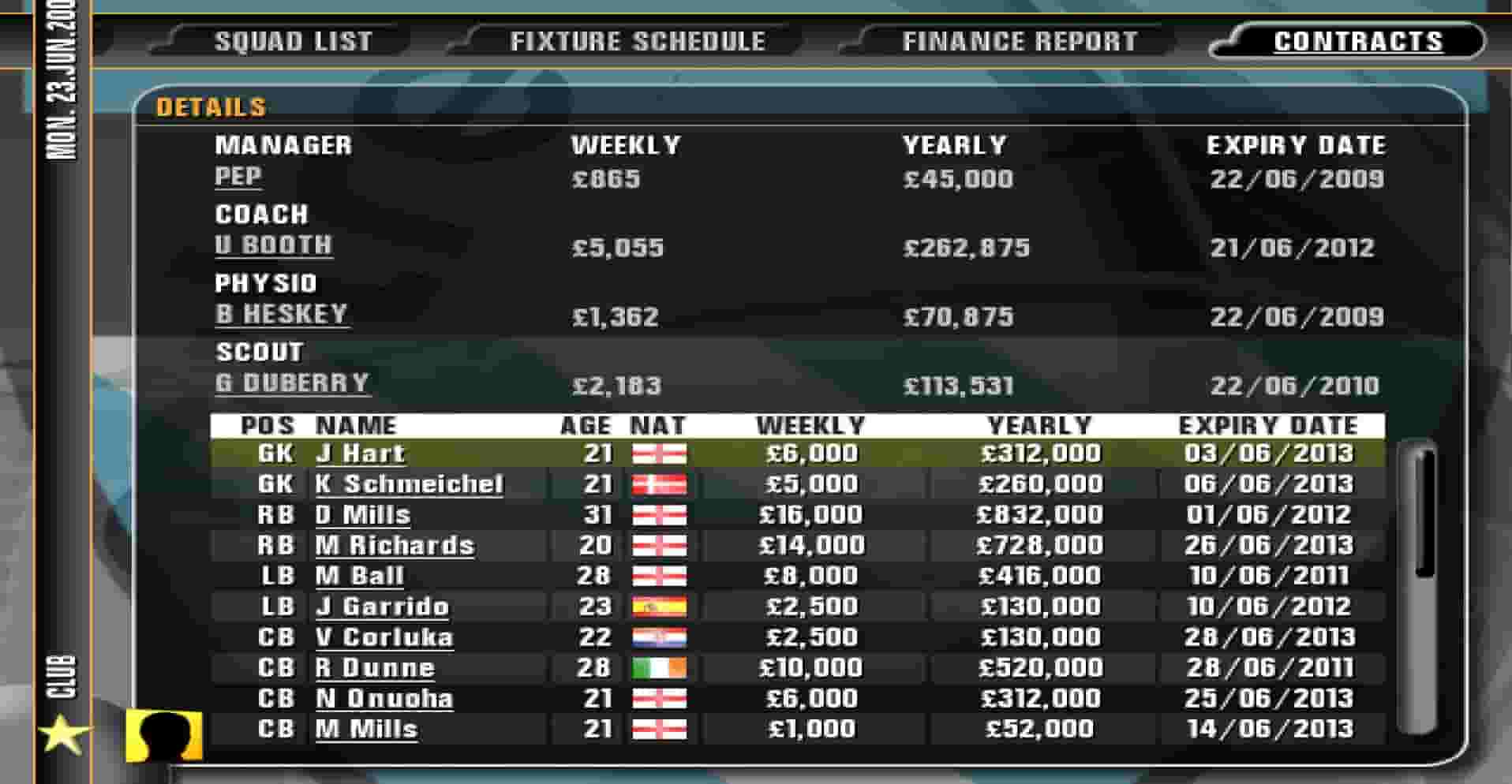 Premier Manager 09 screenshot thumbnail screenshot 1