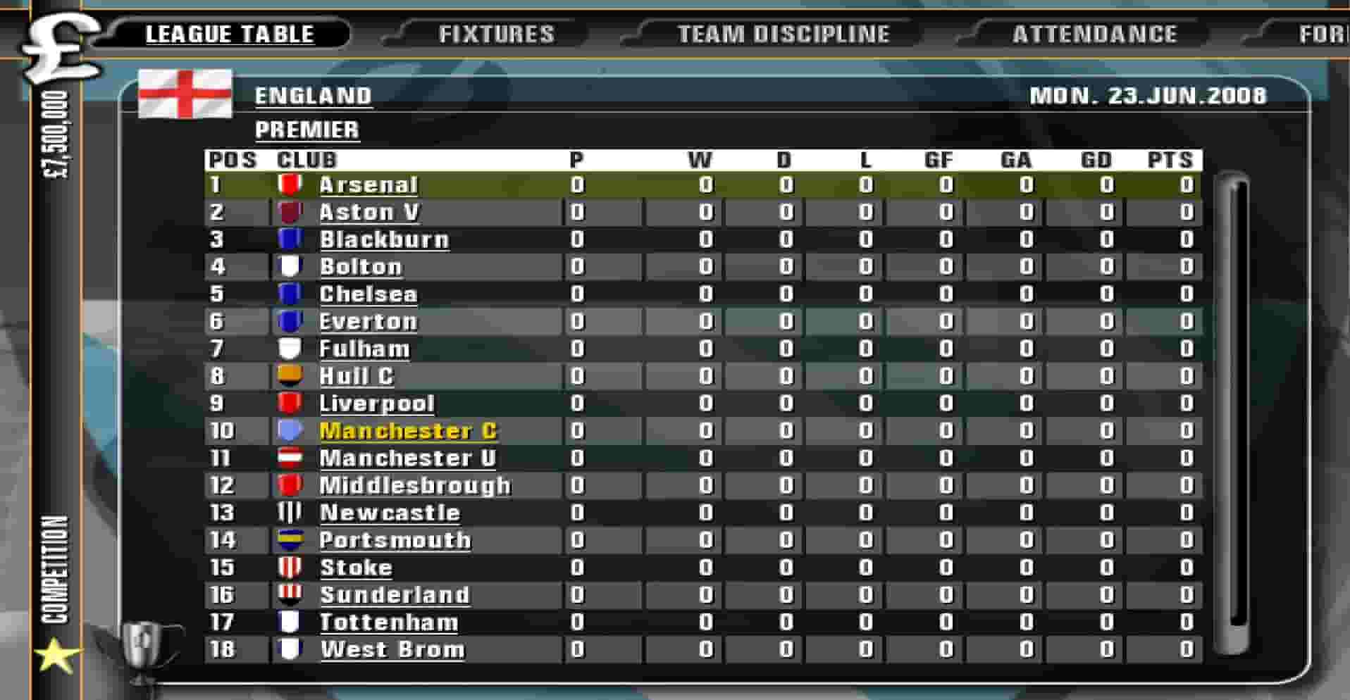 Premier Manager 09 screenshot thumbnail screenshot 2