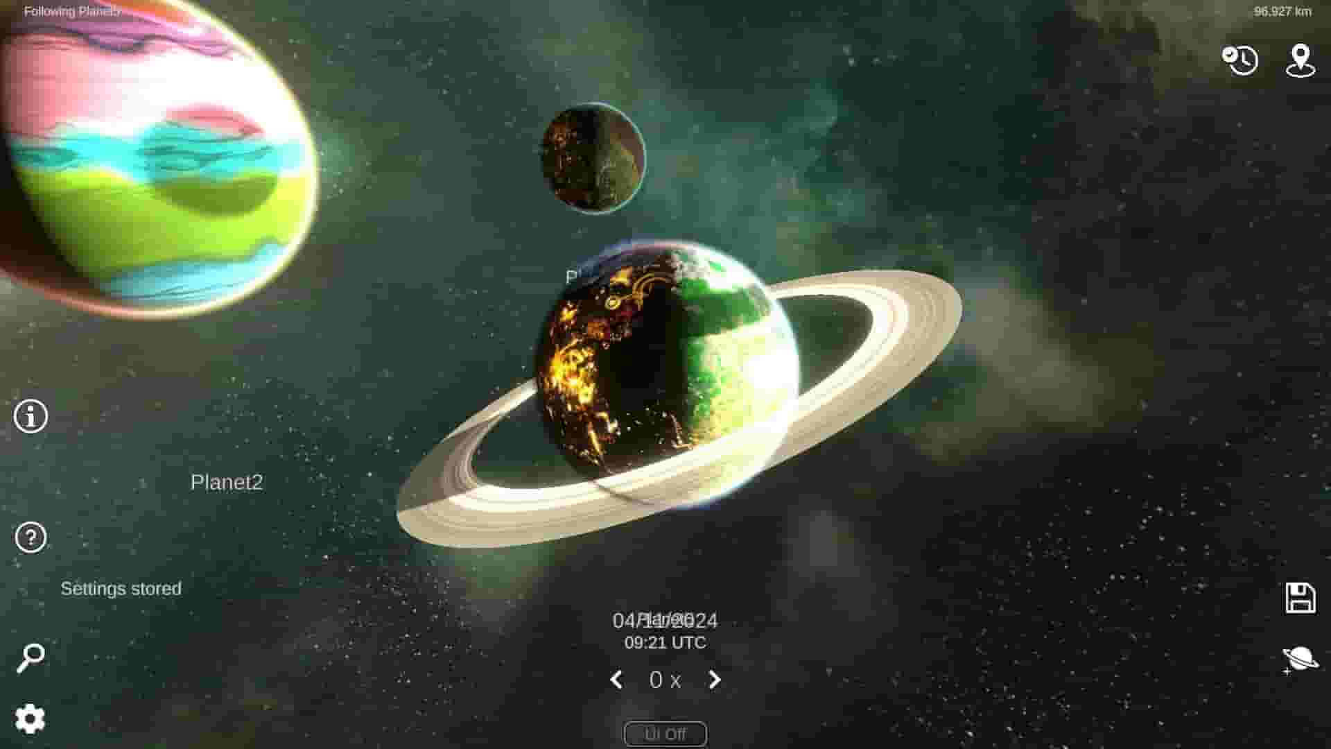 Solar System Simulator screenshot thumbnail screenshot 1