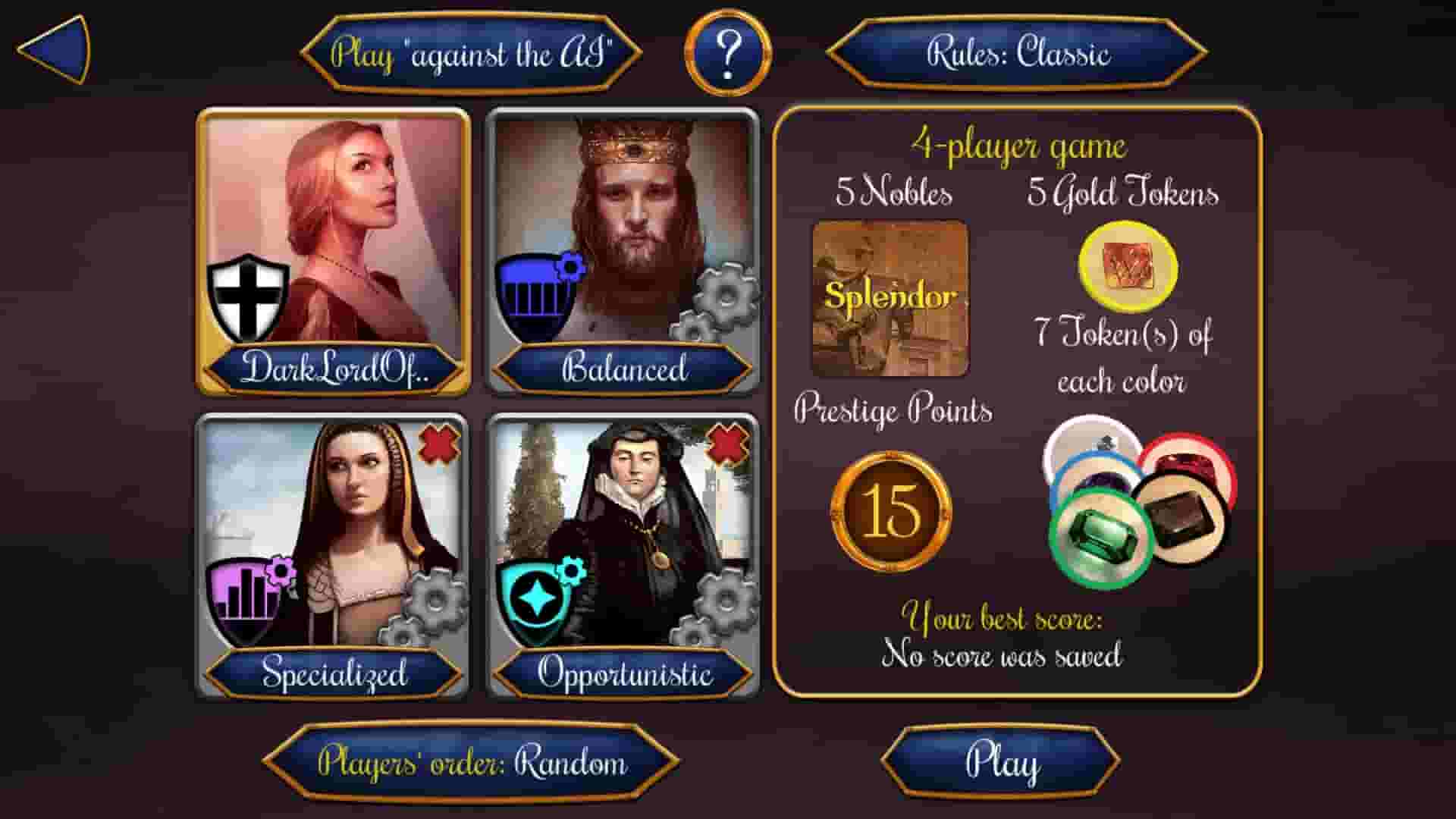 Splendor screenshot thumbnail screenshot 1