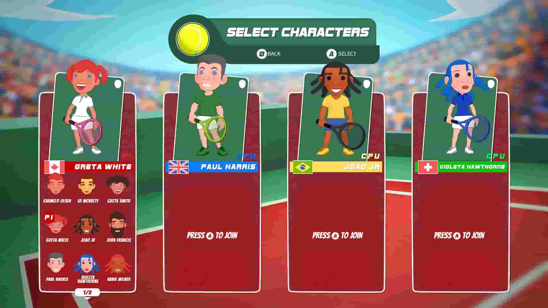 Super Tennis Blast screenshot thumbnail screenshot 1