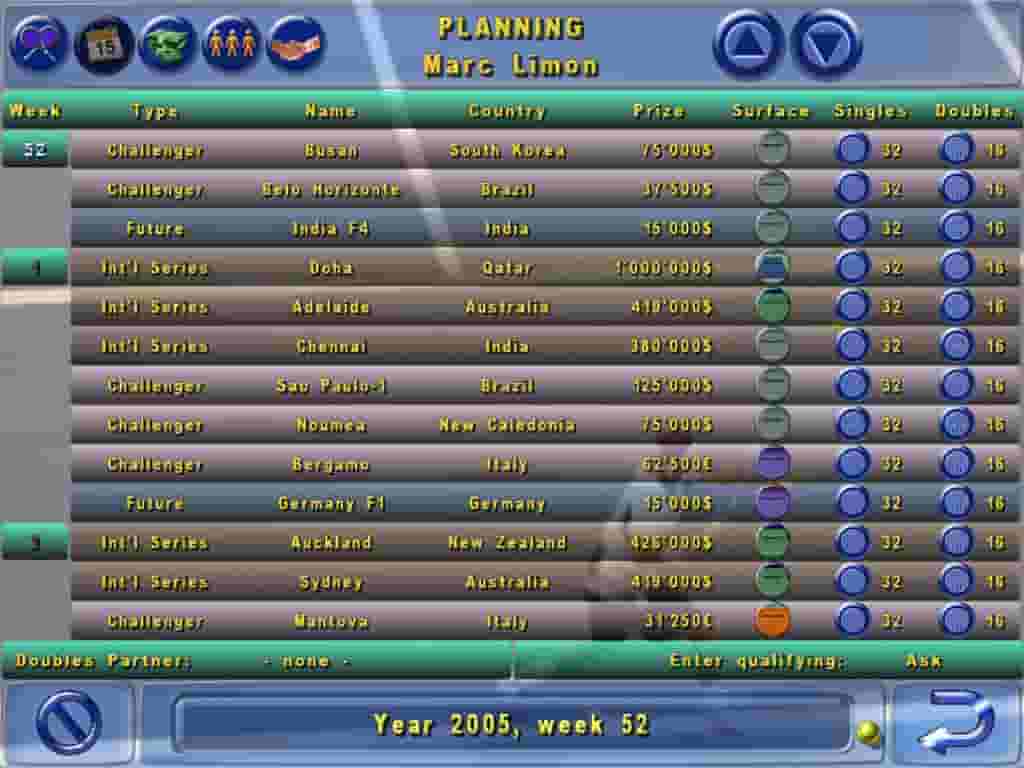 Tennis Elbow Manager screenshot thumbnail screenshot 2