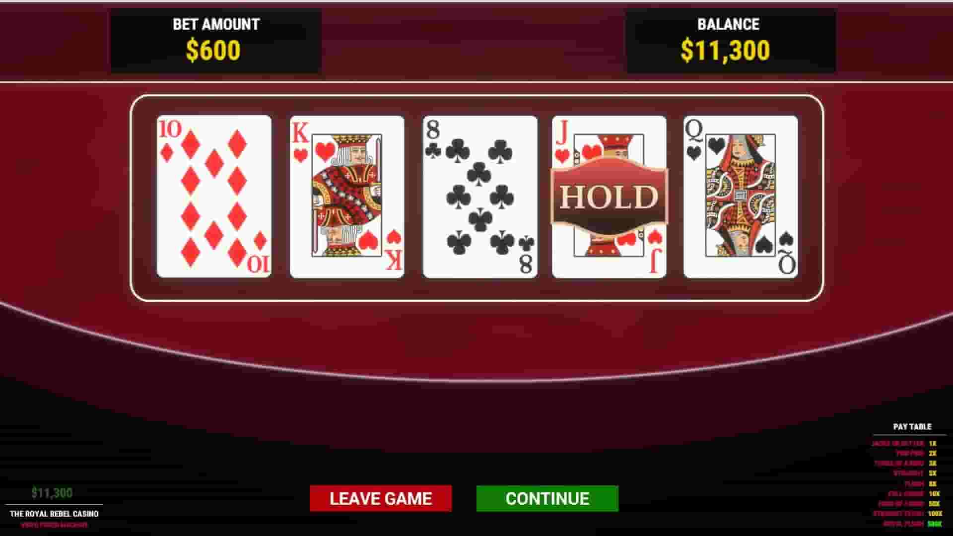 The Royal Rebel Casino screenshot thumbnail screenshot 7