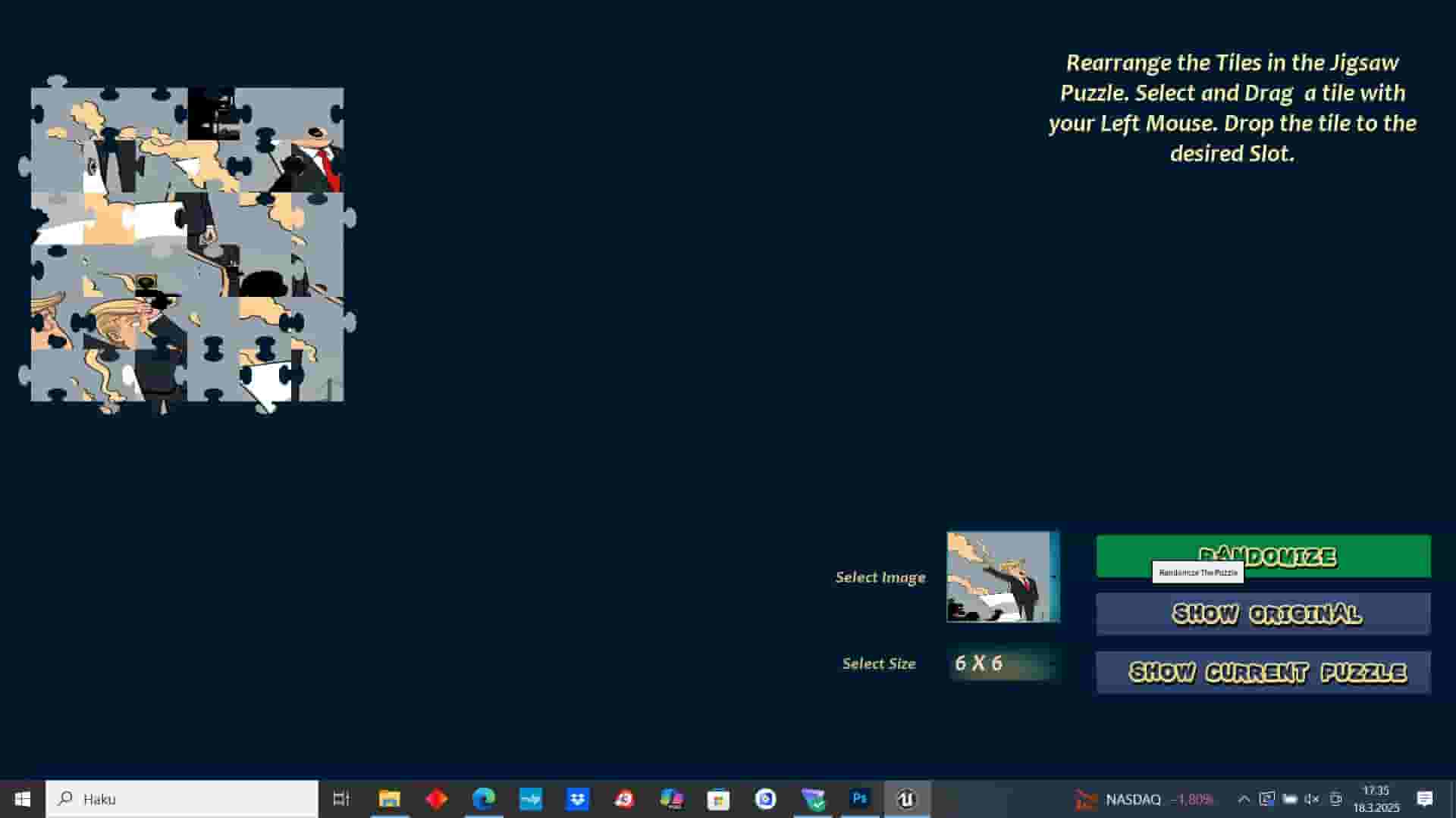 Trump Jigsaw screenshot thumbnail screenshot 2