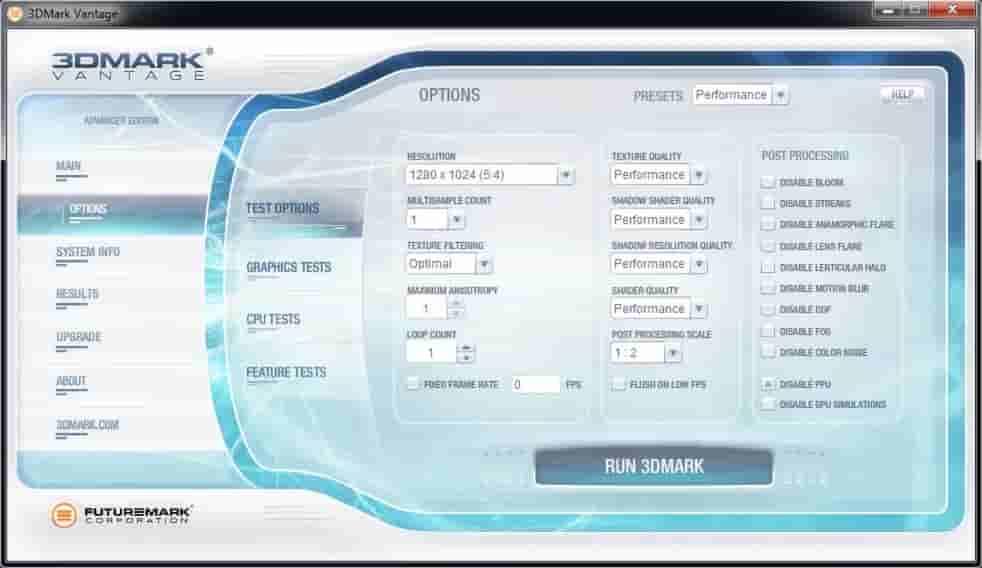 3DMark Vantage screenshot thumbnail screenshot 3