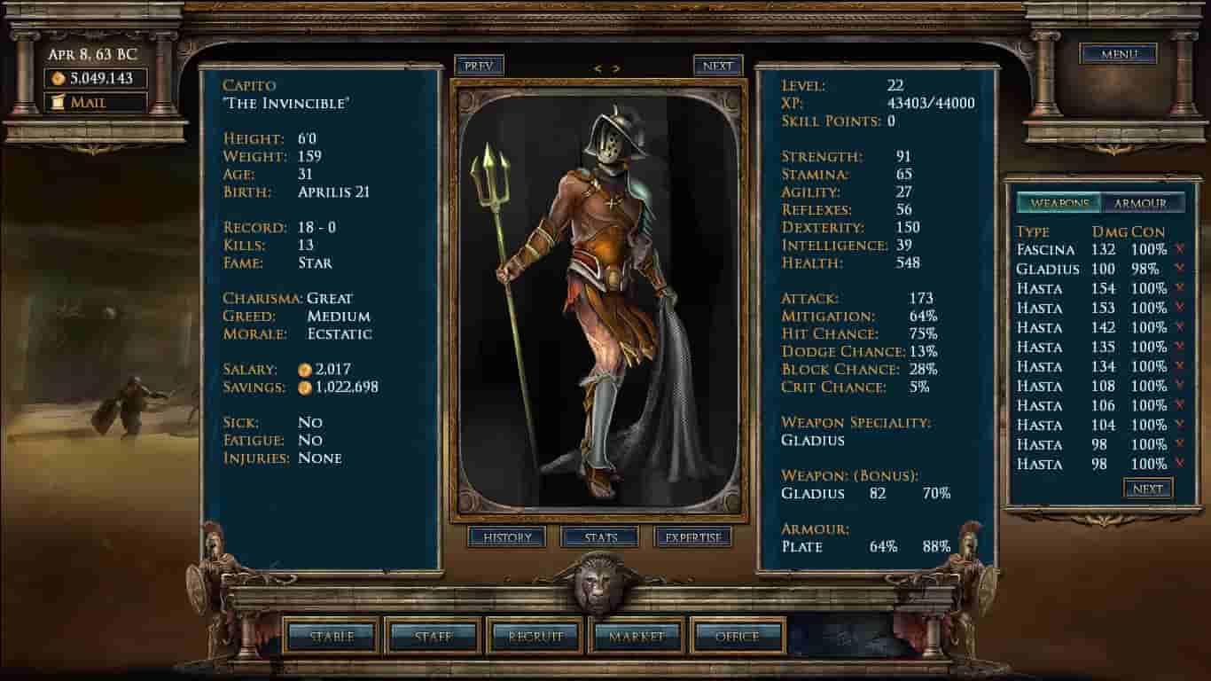 Age of Gladiators screenshot thumbnail screenshot 0