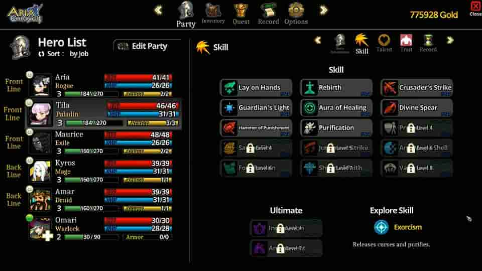 ARIA CHRONICLE screenshot thumbnail screenshot 8