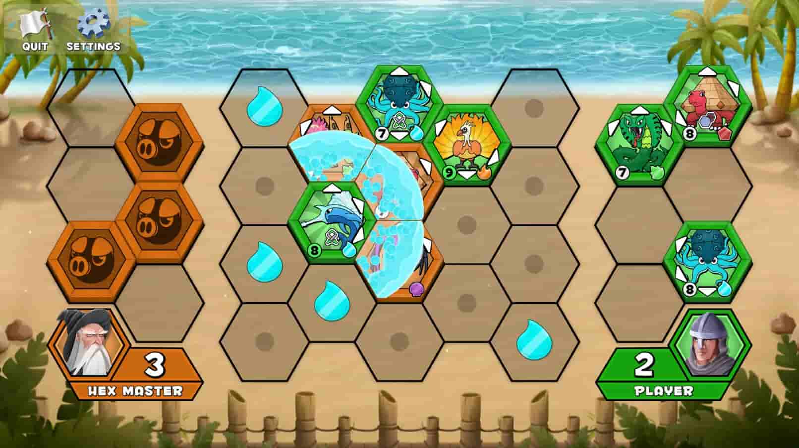 Attack on Hex Island screenshot thumbnail screenshot 2