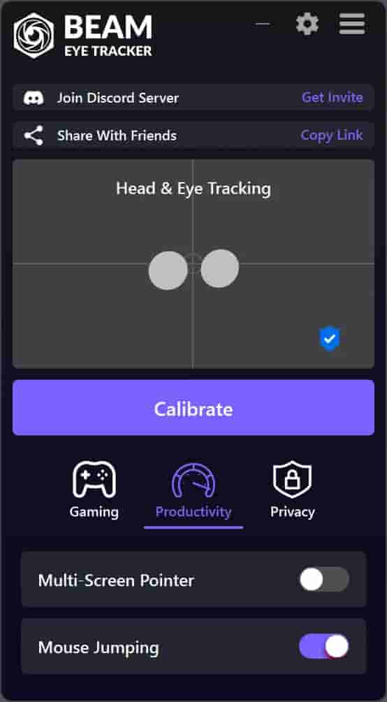 Beam Eye Tracker screenshot thumbnail screenshot 2