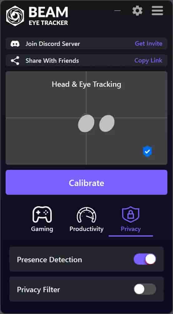Beam Eye Tracker screenshot thumbnail screenshot 3