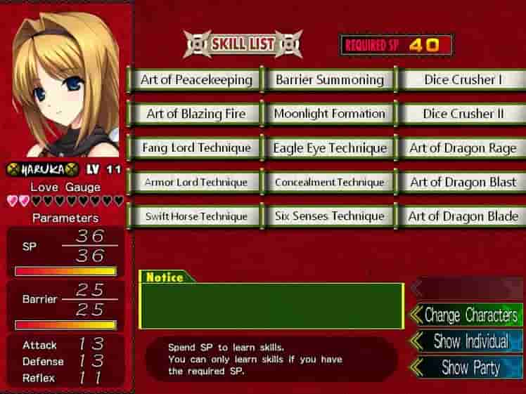Beat Blades Haruka screenshot thumbnail screenshot 12