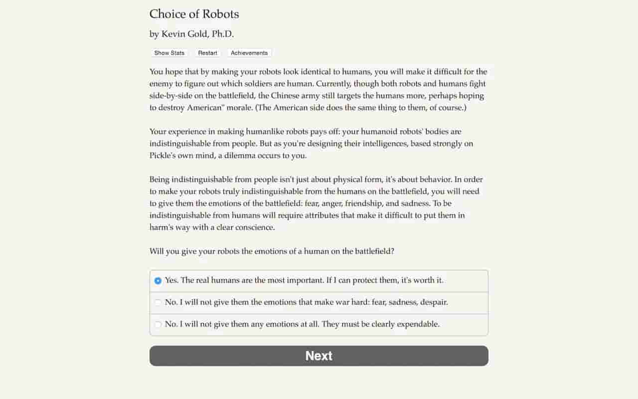 Choice of Robots screenshot thumbnail screenshot 3