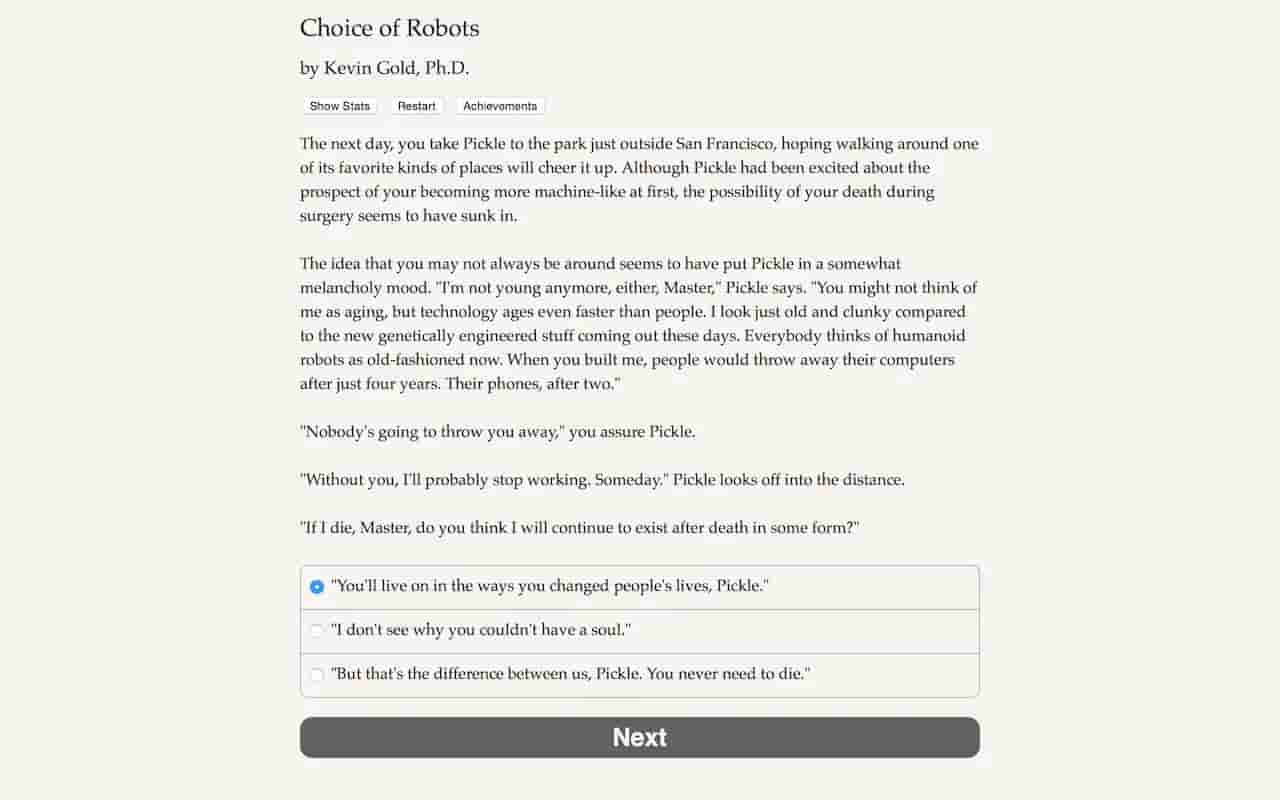 Choice of Robots screenshot thumbnail screenshot 4