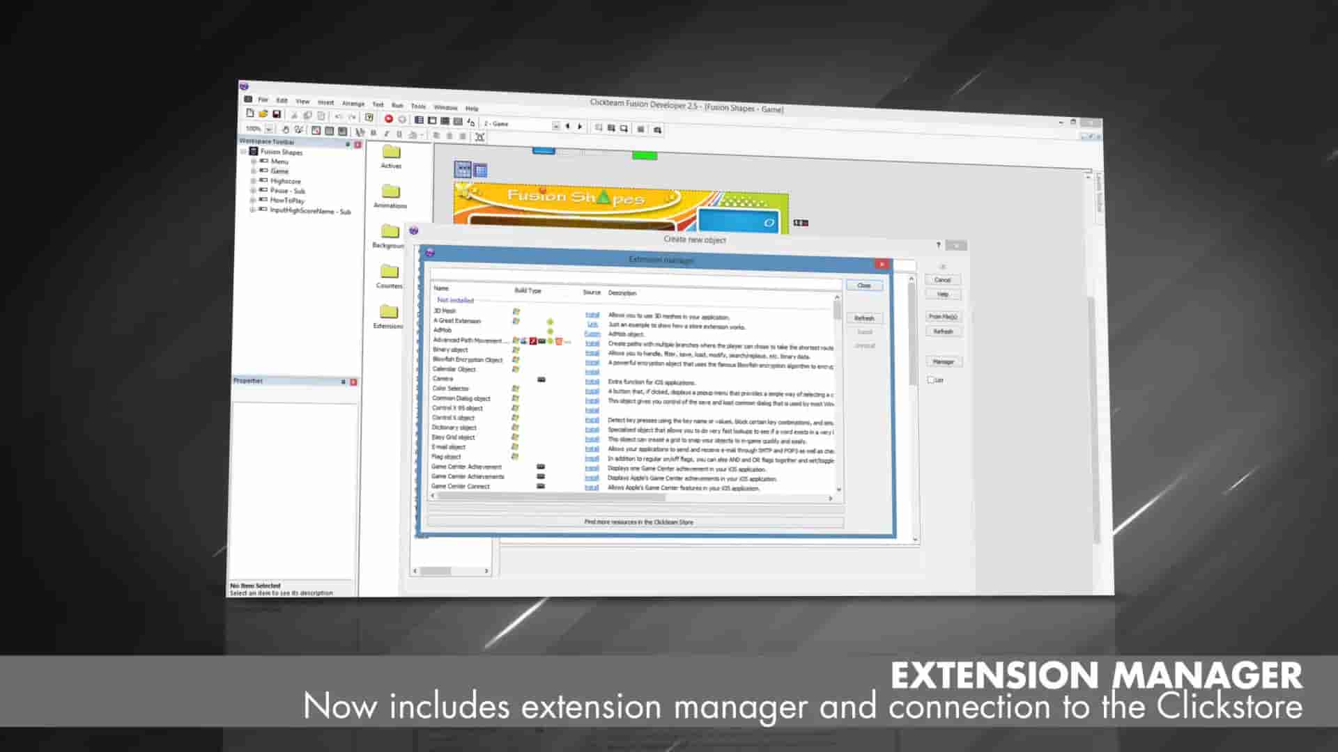 Clickteam Fusion 2.5 screenshot thumbnail screenshot 2