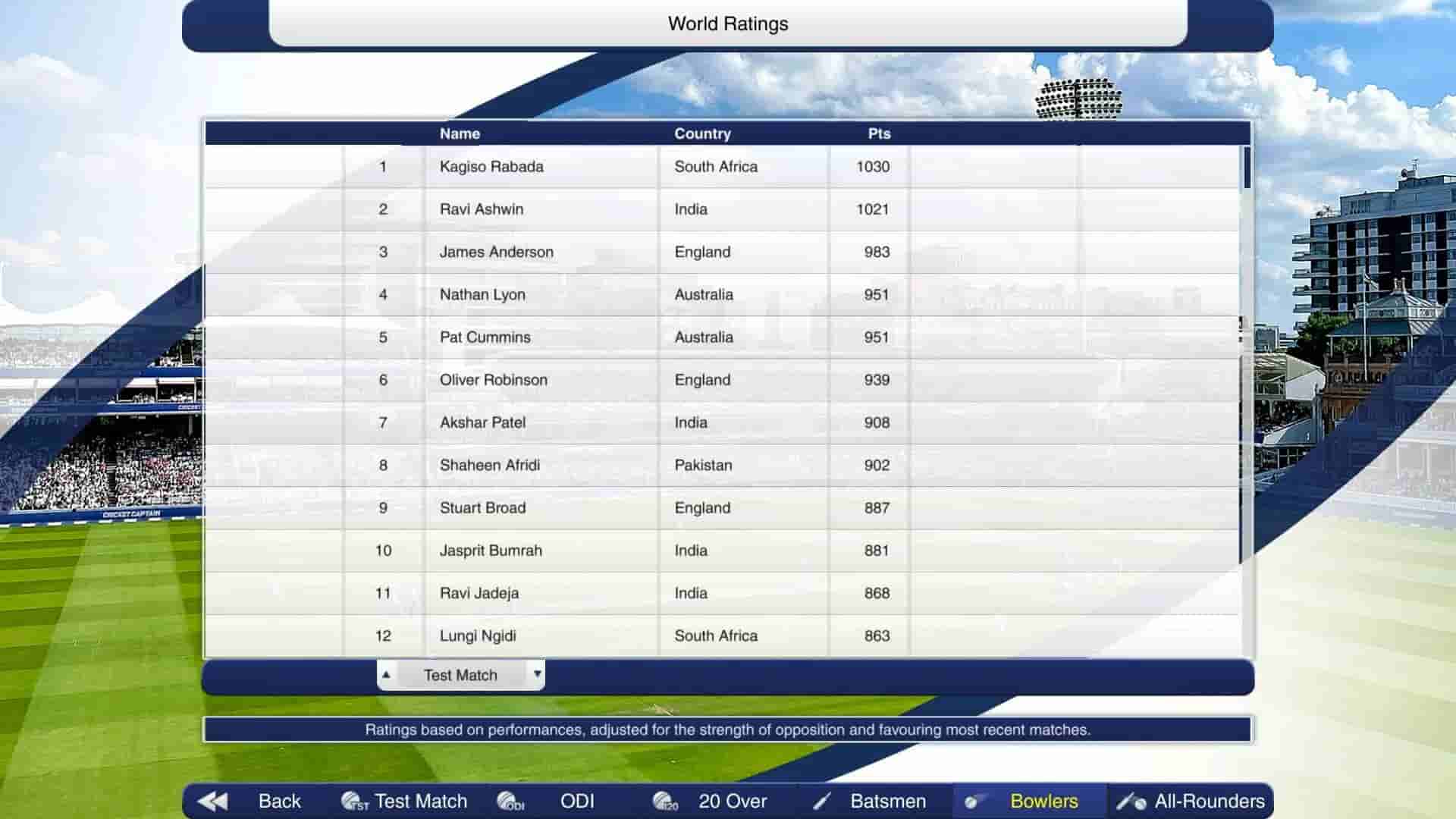 Cricket Captain 2023 screenshot thumbnail screenshot 6