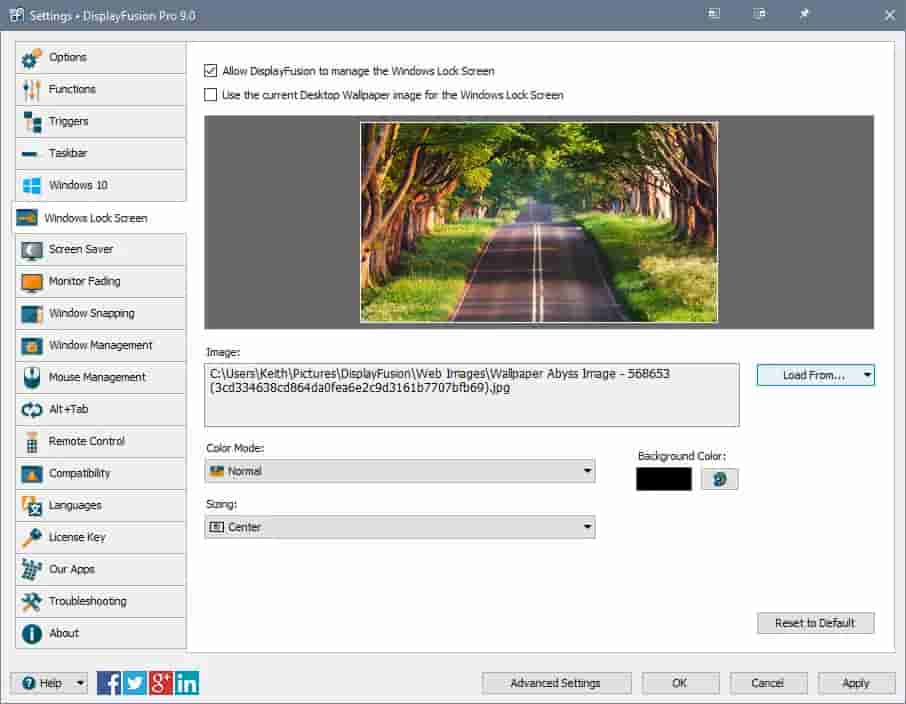 DisplayFusion screenshot thumbnail screenshot 13