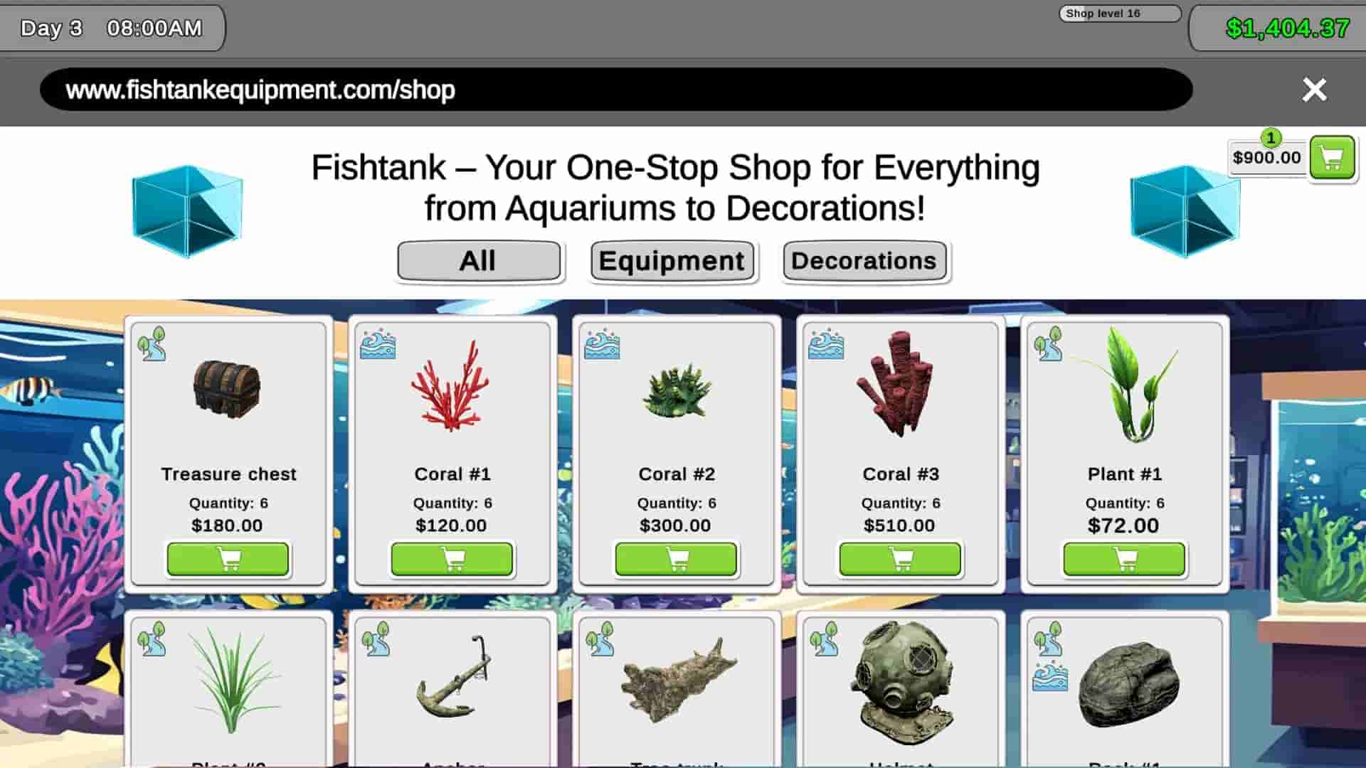 Fish Shop Simulator screenshot thumbnail screenshot 2