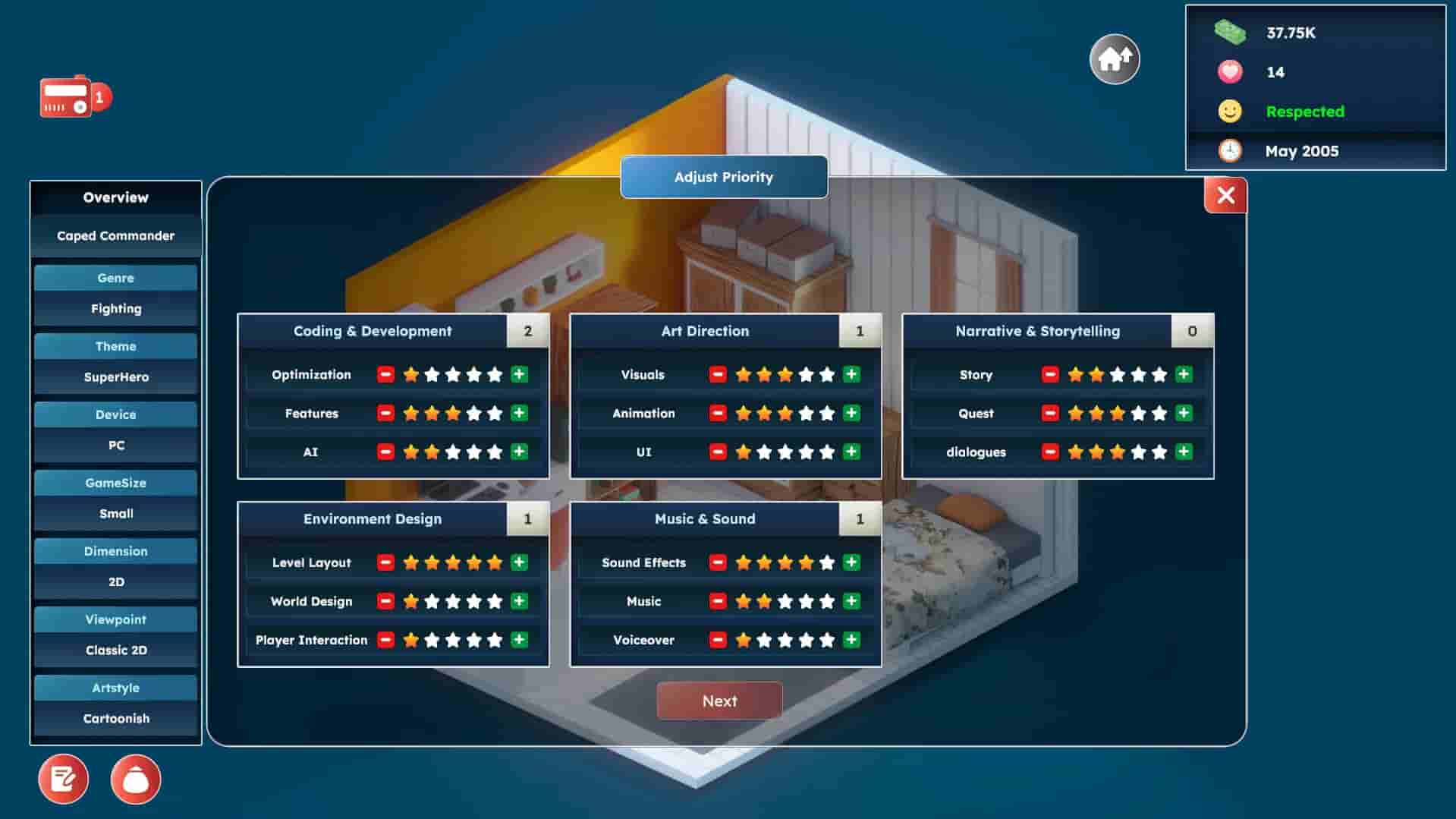 Game Builder Tycoon screenshot thumbnail screenshot 1