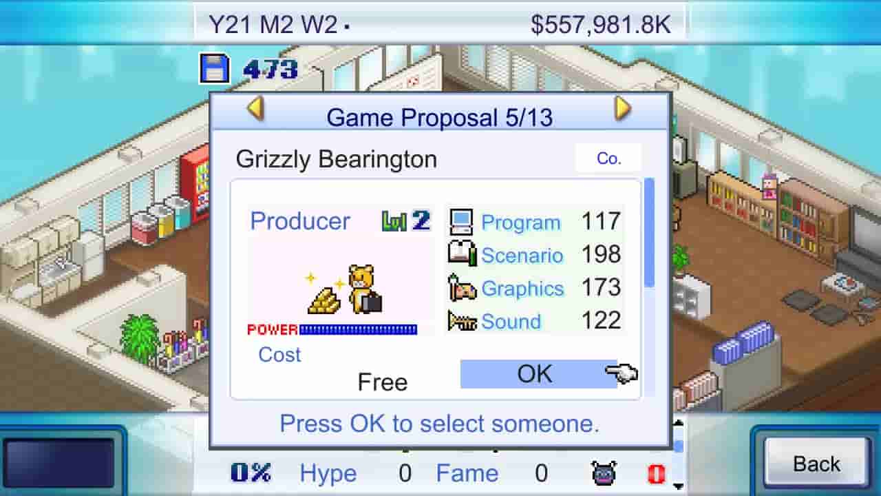 Game Dev Story screenshot thumbnail screenshot 1
