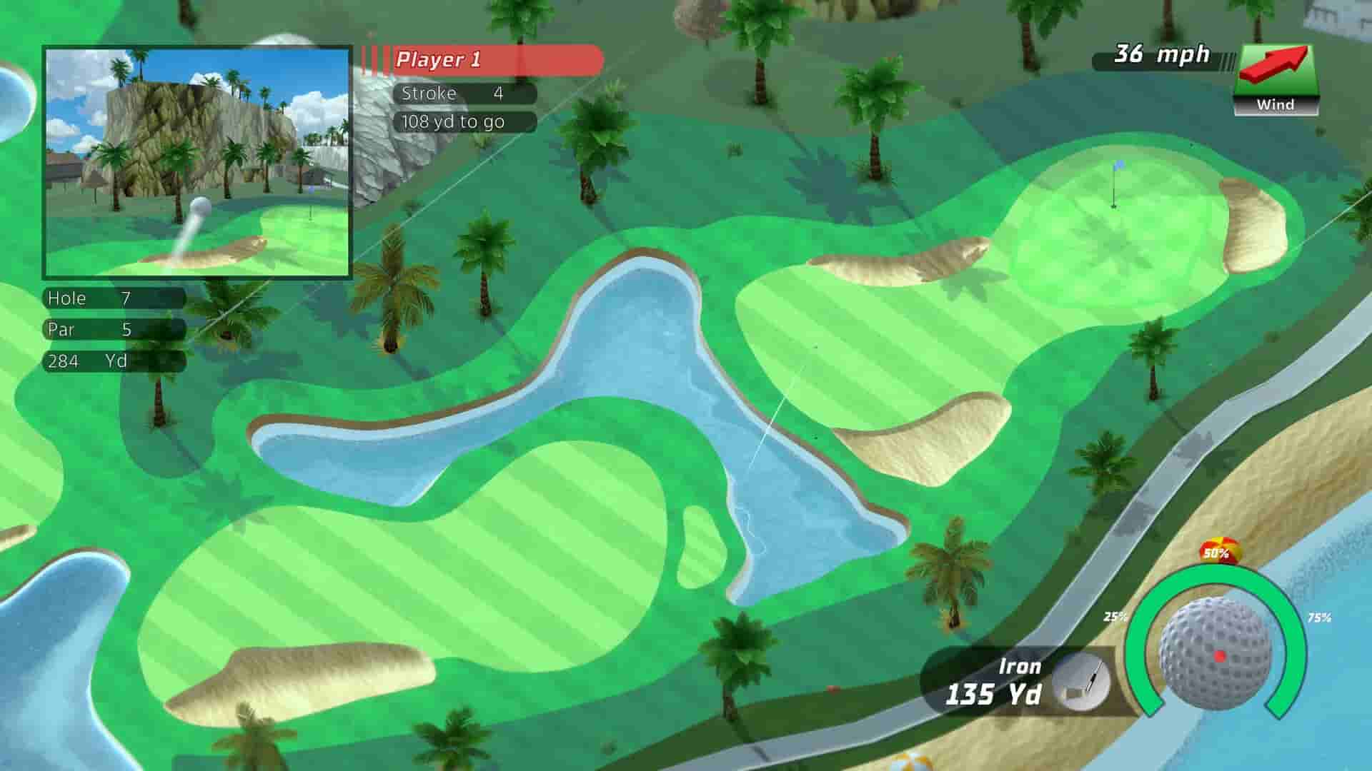 Golf Up Tropical screenshot thumbnail screenshot 3