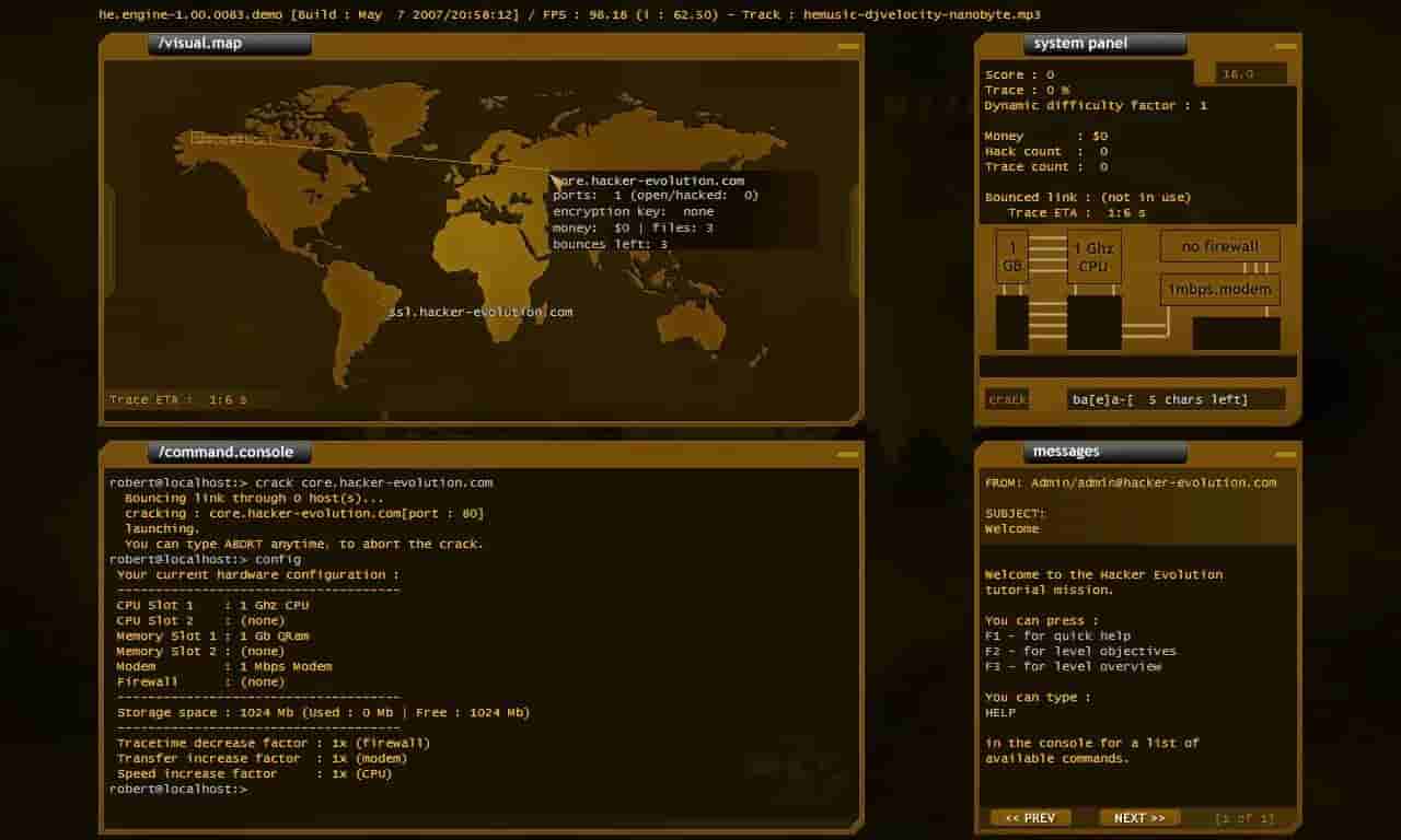 Hacker Evolution screenshot thumbnail screenshot 4