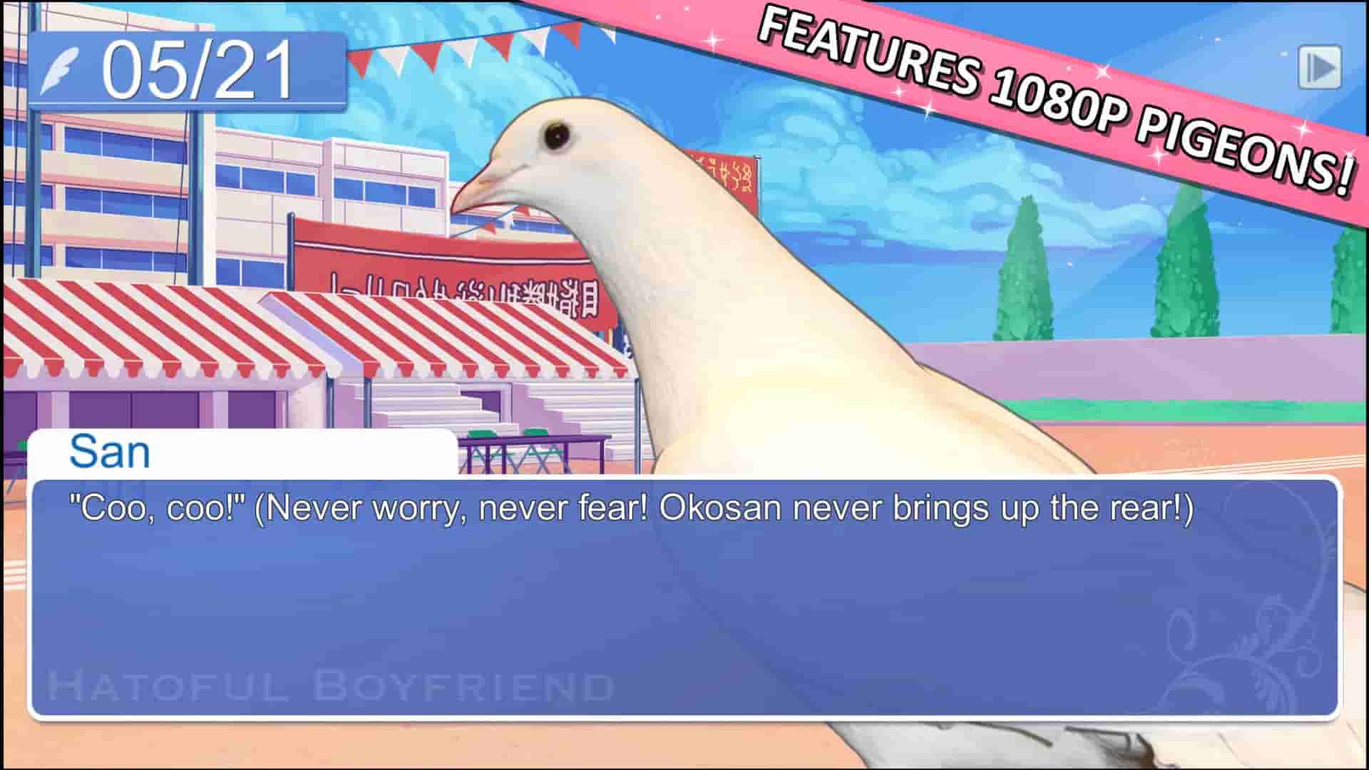 Hatoful Boyfriend screenshot thumbnail screenshot 3