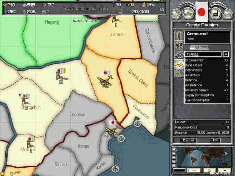 Hearts of Iron screenshot thumbnail screenshot 1