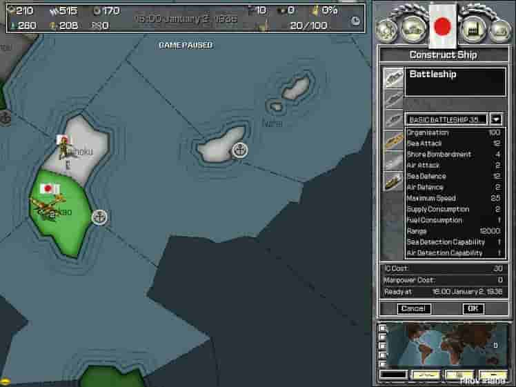 Hearts of Iron screenshot thumbnail screenshot 7