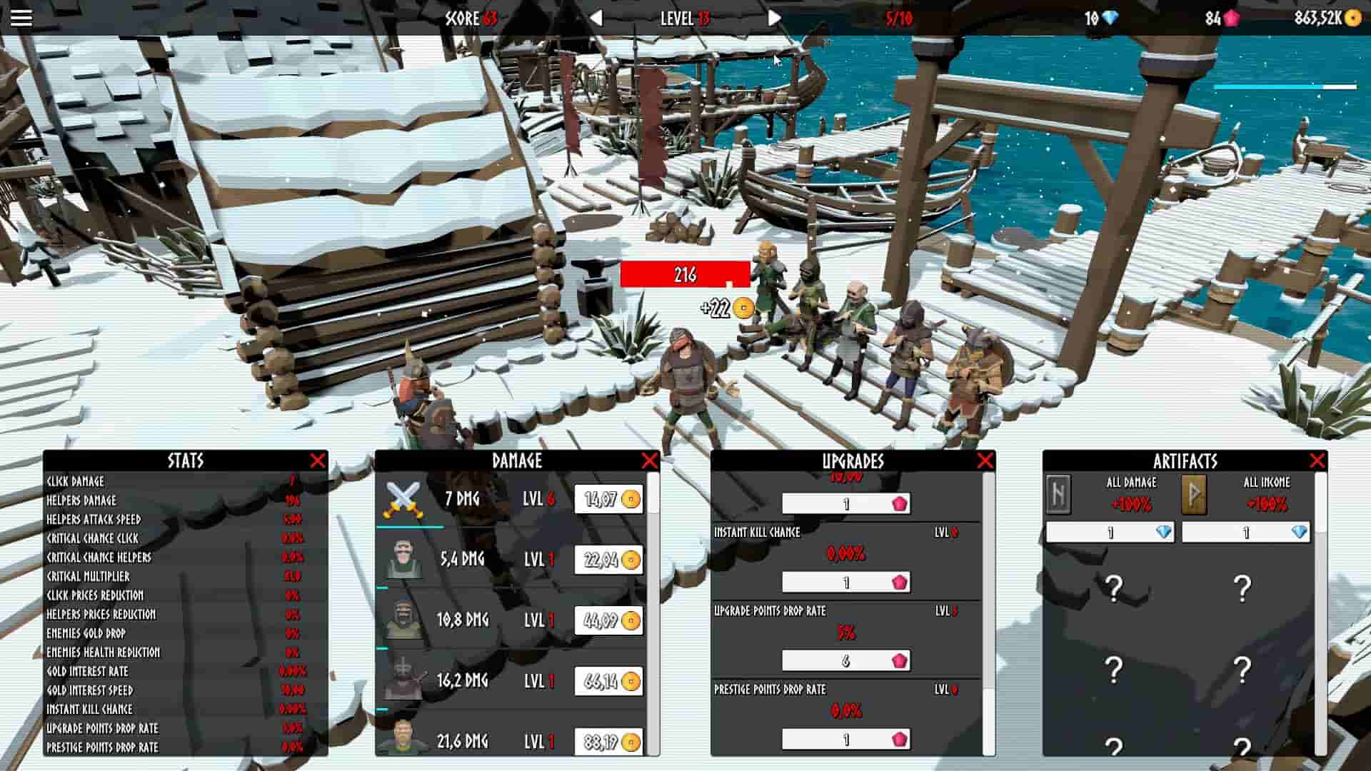 Idle Vikings Clicker screenshot thumbnail screenshot 4