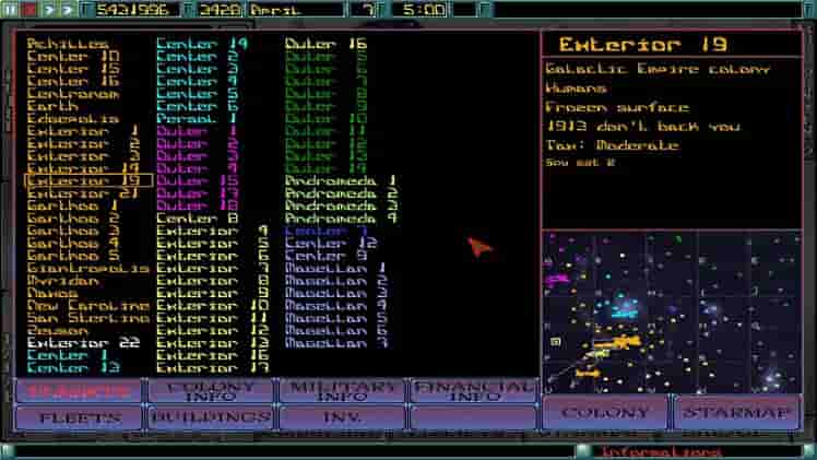 Imperium Galactica screenshot thumbnail screenshot 2