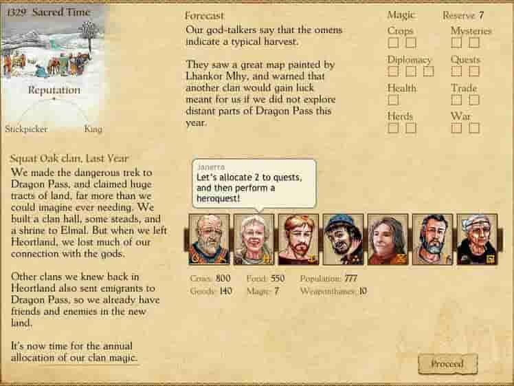 King of Dragon Pass screenshot thumbnail screenshot 1