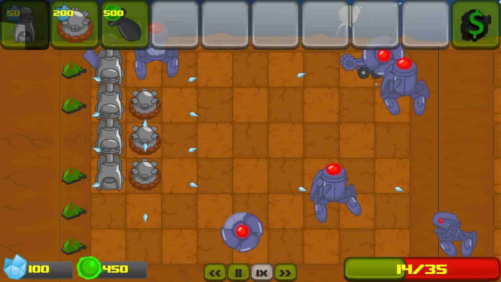 Martians Vs Robots screenshot thumbnail screenshot 2