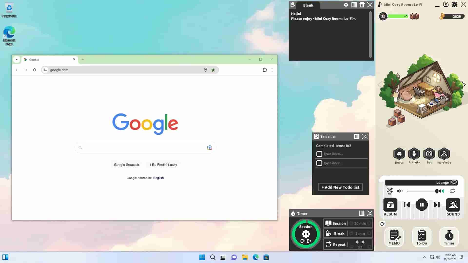 Mini Cozy Room: Lo-Fi screenshot thumbnail screenshot 6