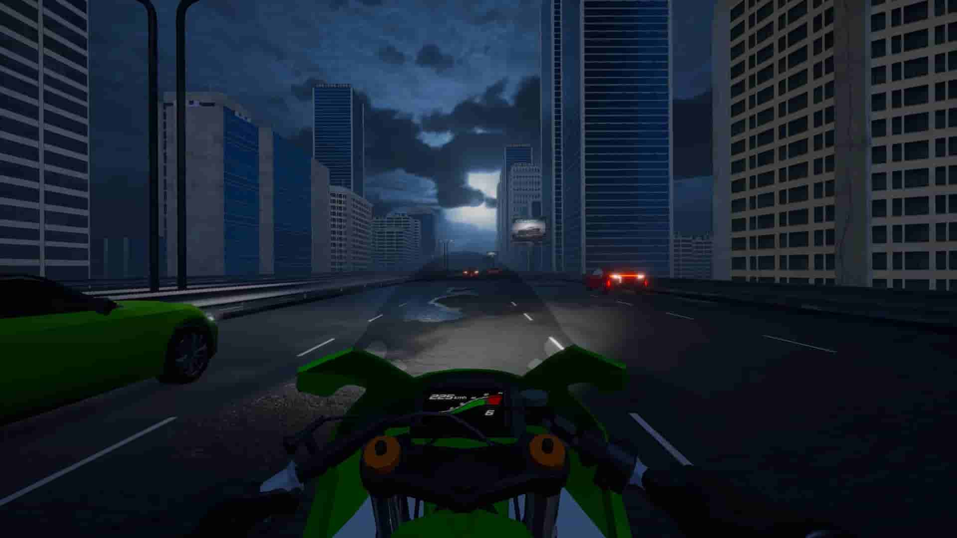 Motorcycle Night Ride screenshot thumbnail screenshot 1