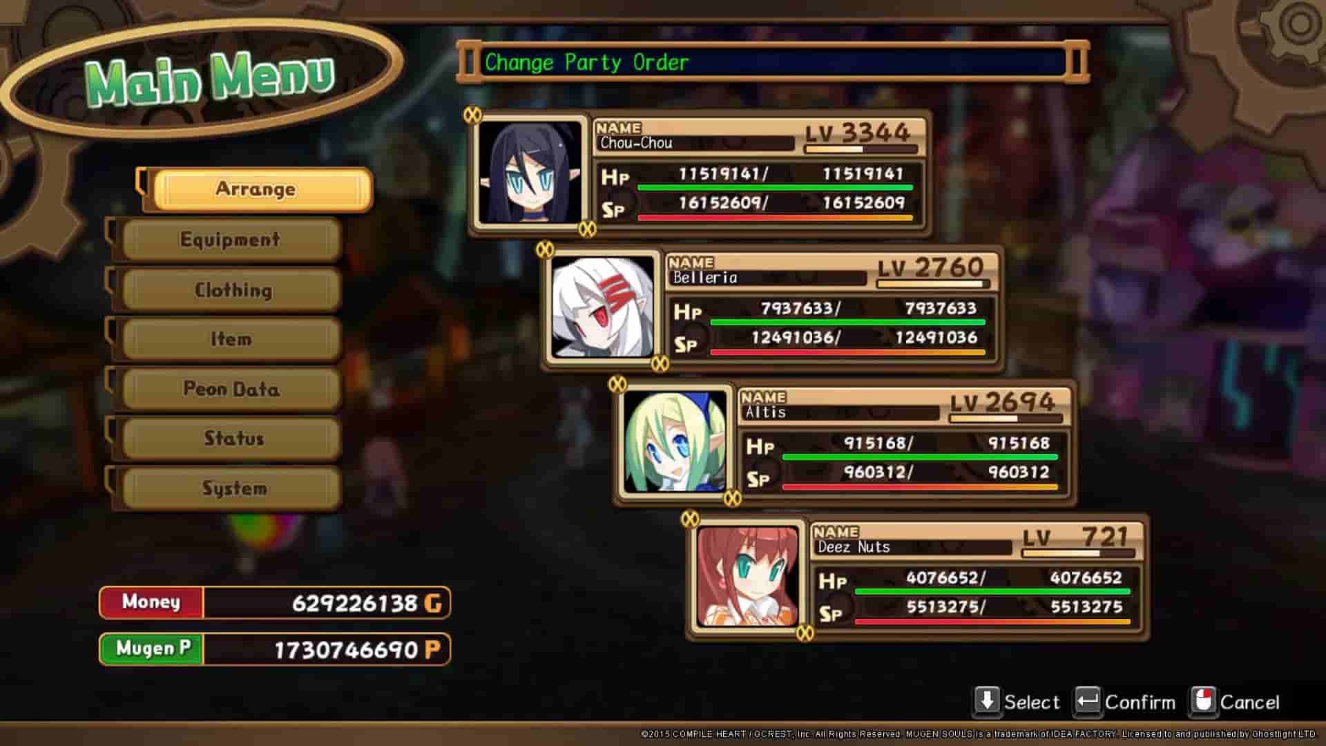 Mugen Souls screenshot thumbnail screenshot 3