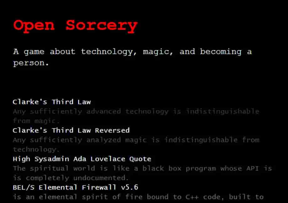 Open Sorcery screenshot thumbnail screenshot 2